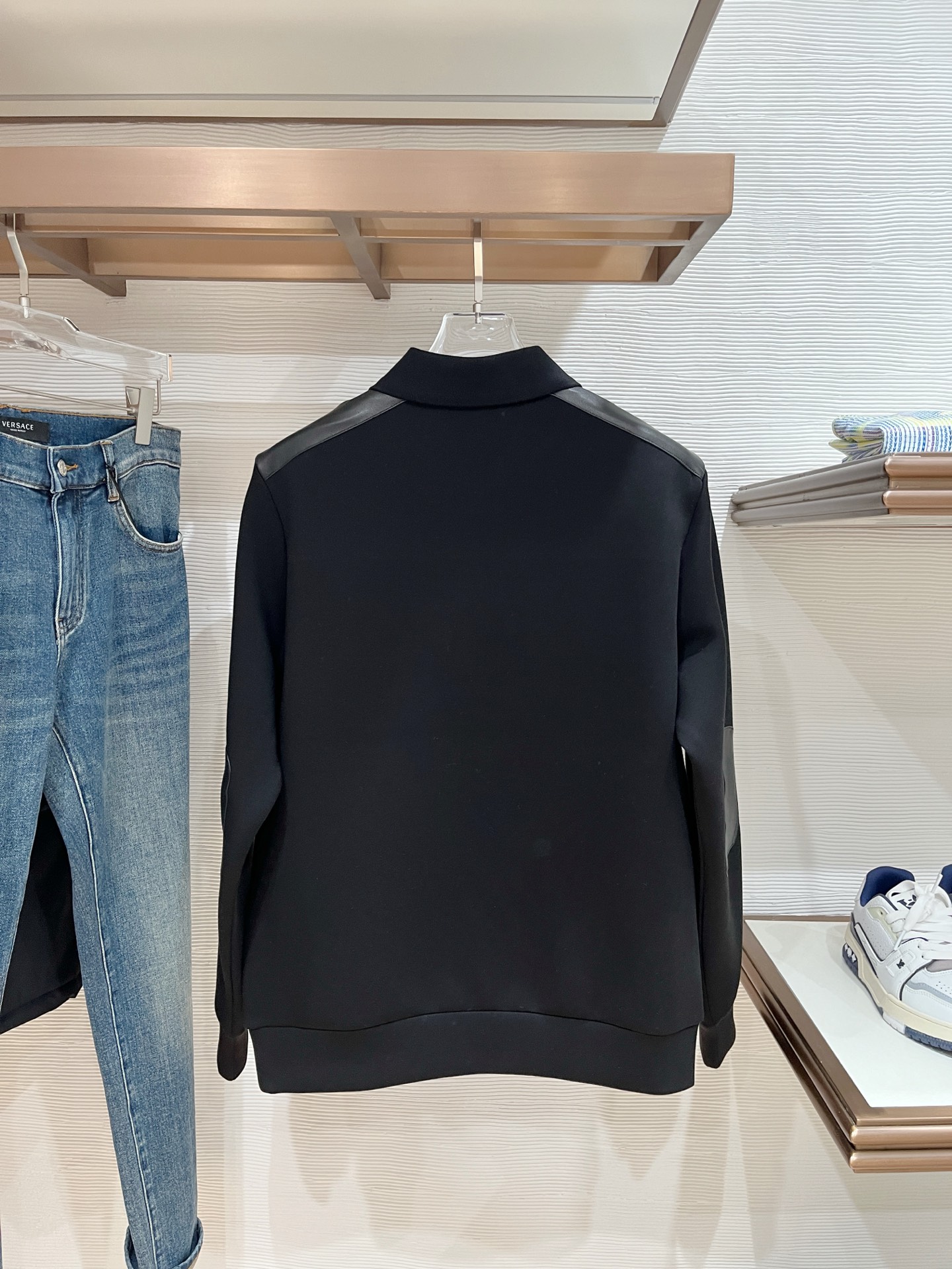 Prada Hoodie Wool Black Slim Fit M-l-xl