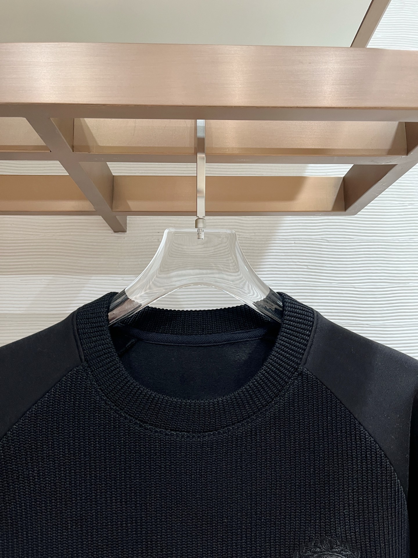 Burberry Hoodie Wool Black Slim Fit M-l-xl