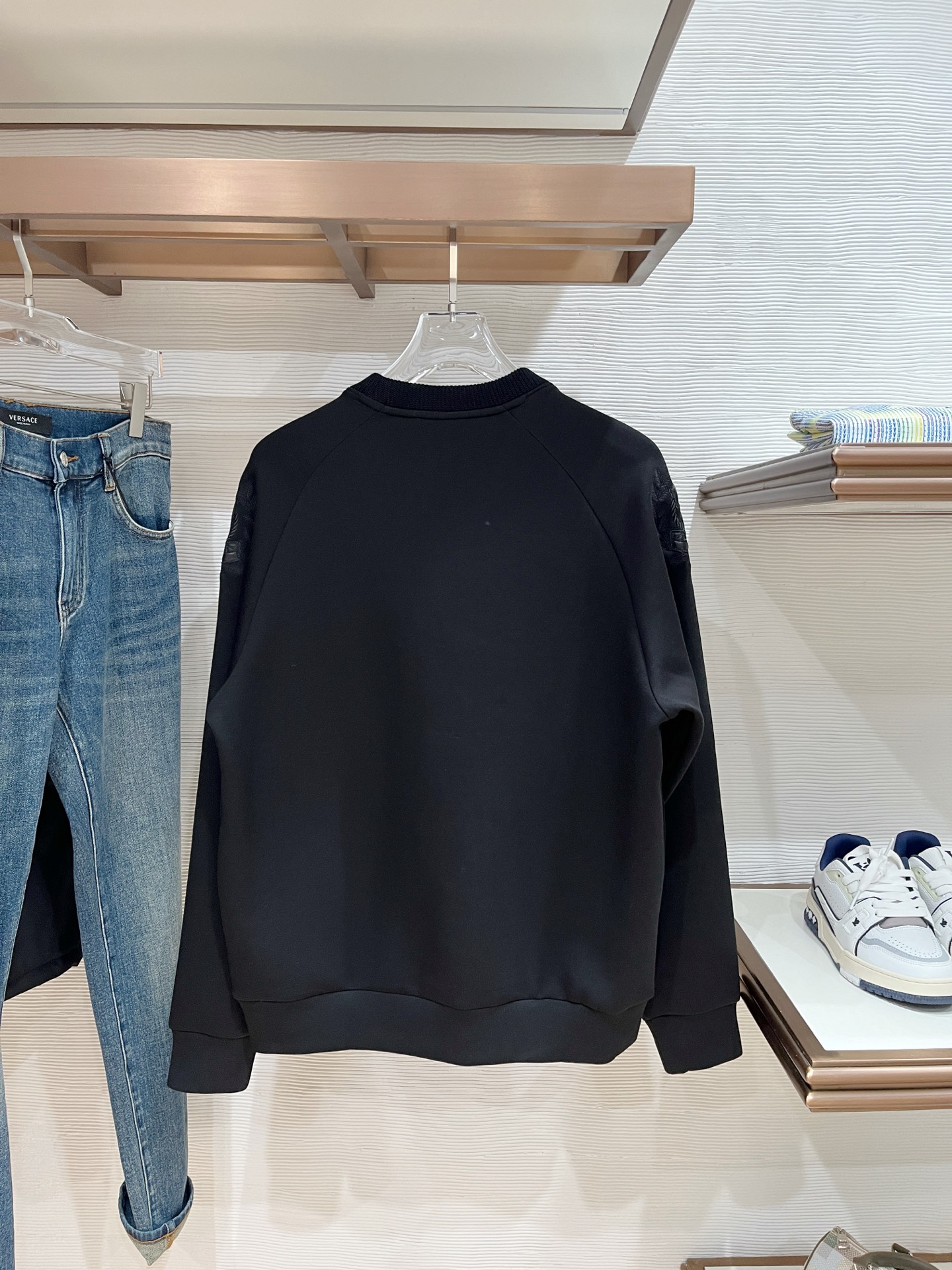 Burberry Hoodie Wool Black Slim Fit M-l-xl