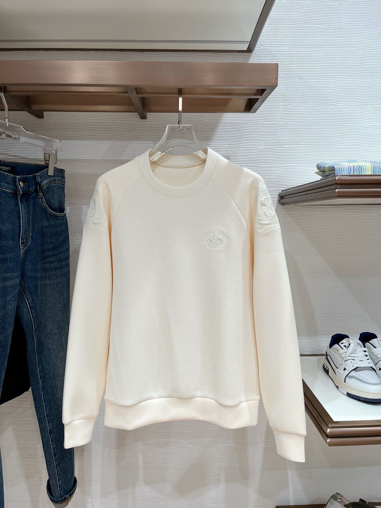 Burberry Hoodie Wool Black Slim Fit M-l-xl