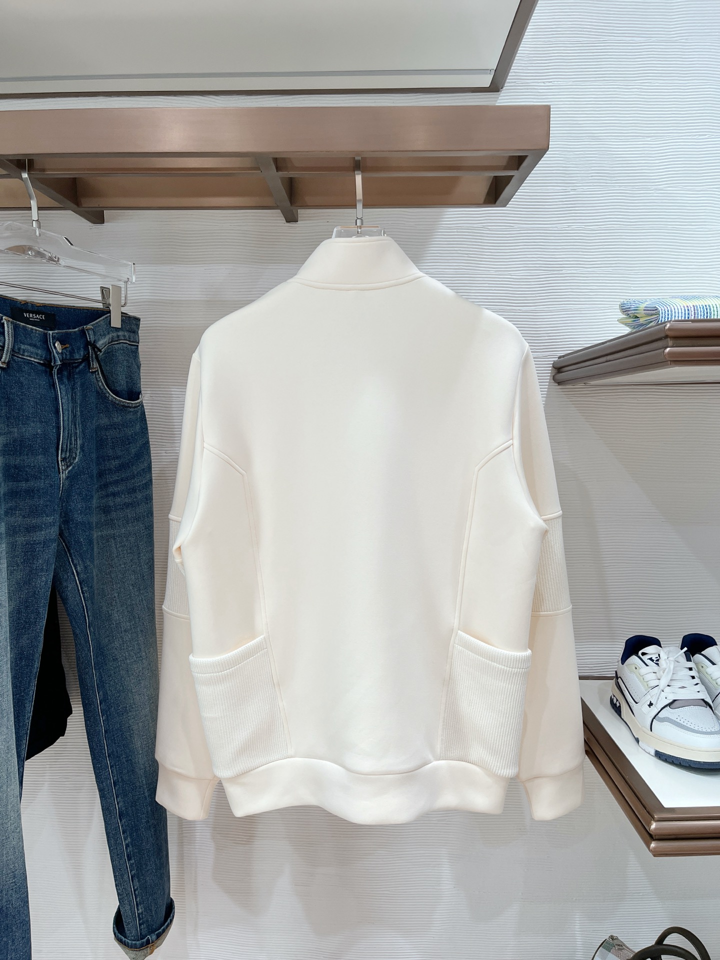 Prada Hoodie Wool Black Slim Fit M-l-xl