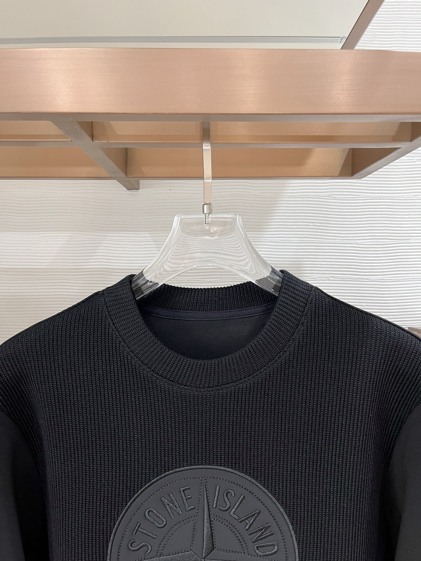 Moncler Hoodie Wool Black Slim Fit M-l-xl