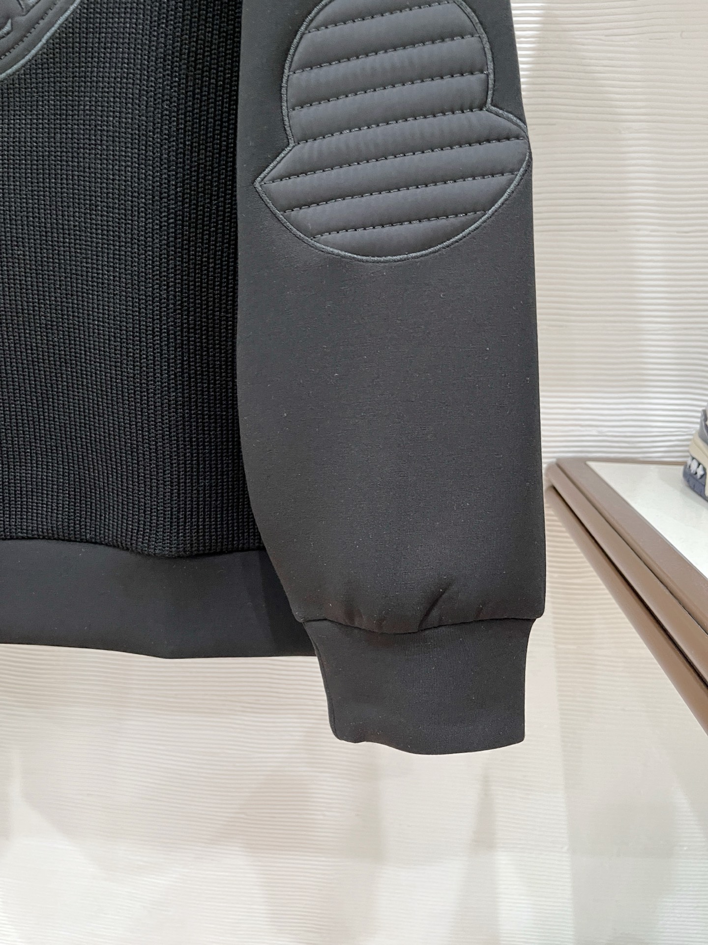 Moncler Hoodie Wool Black Slim Fit M-l-xl