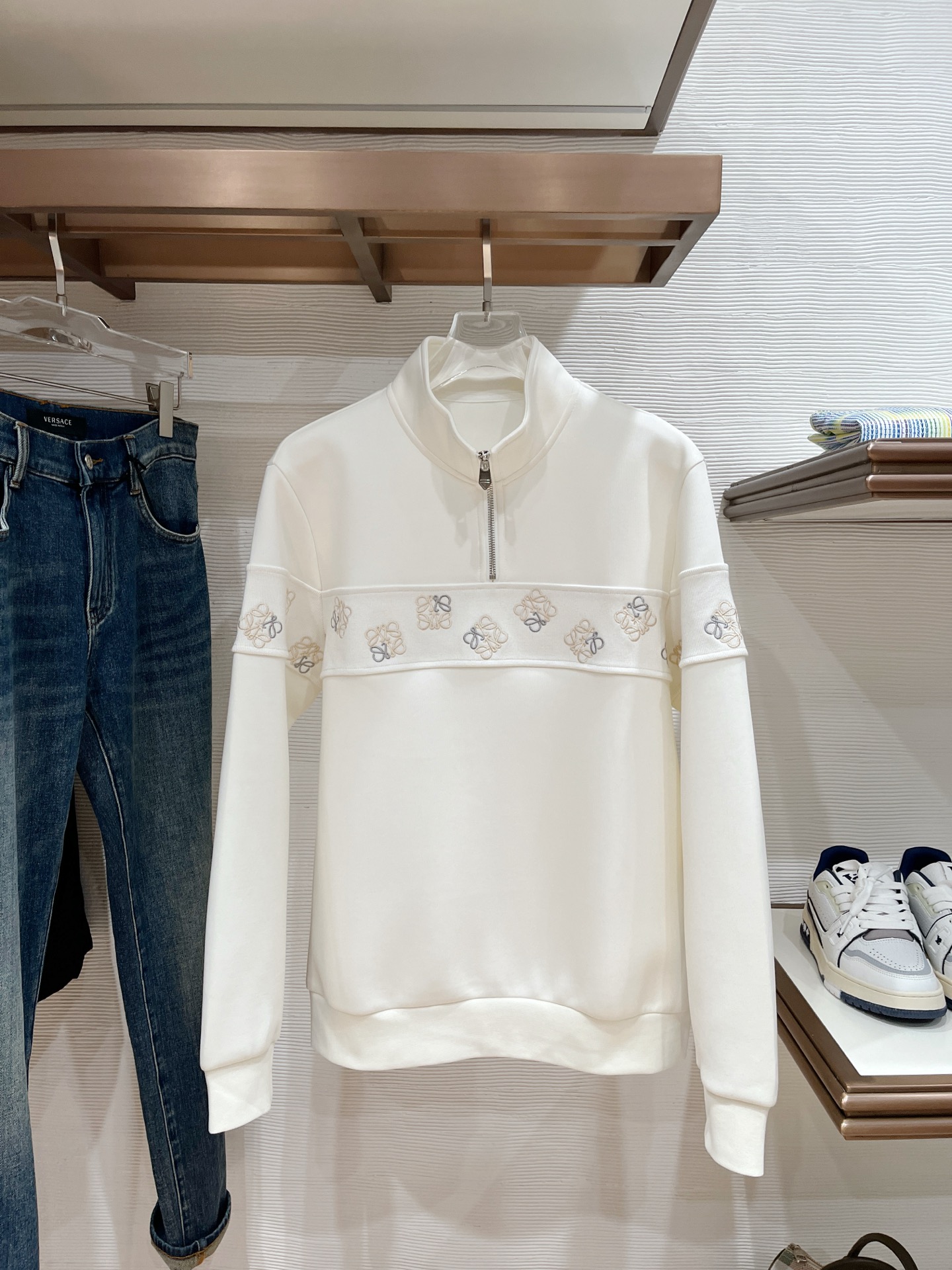 Loewe Hoodie Wool Black Slim Fit M-l-xl