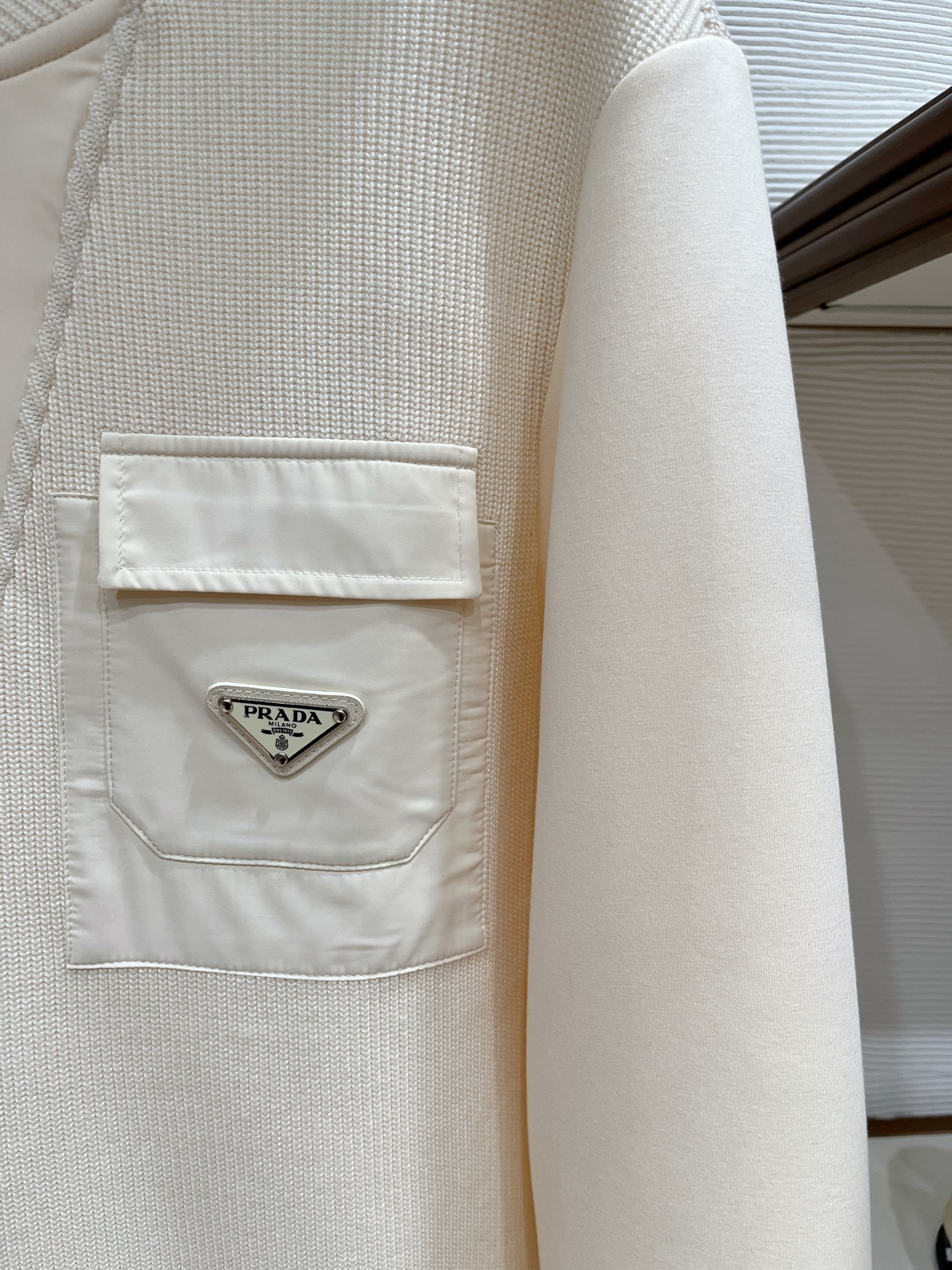 Prada Hoodie Wool Black Slim Fit M-l-xl