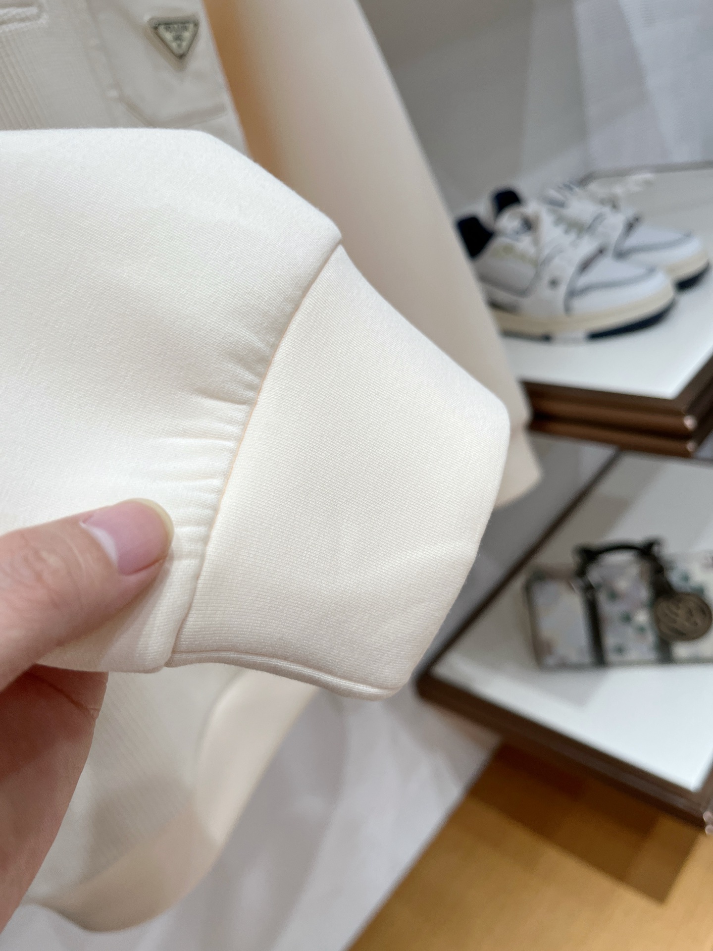 Prada Hoodie Wool Black Slim Fit M-l-xl