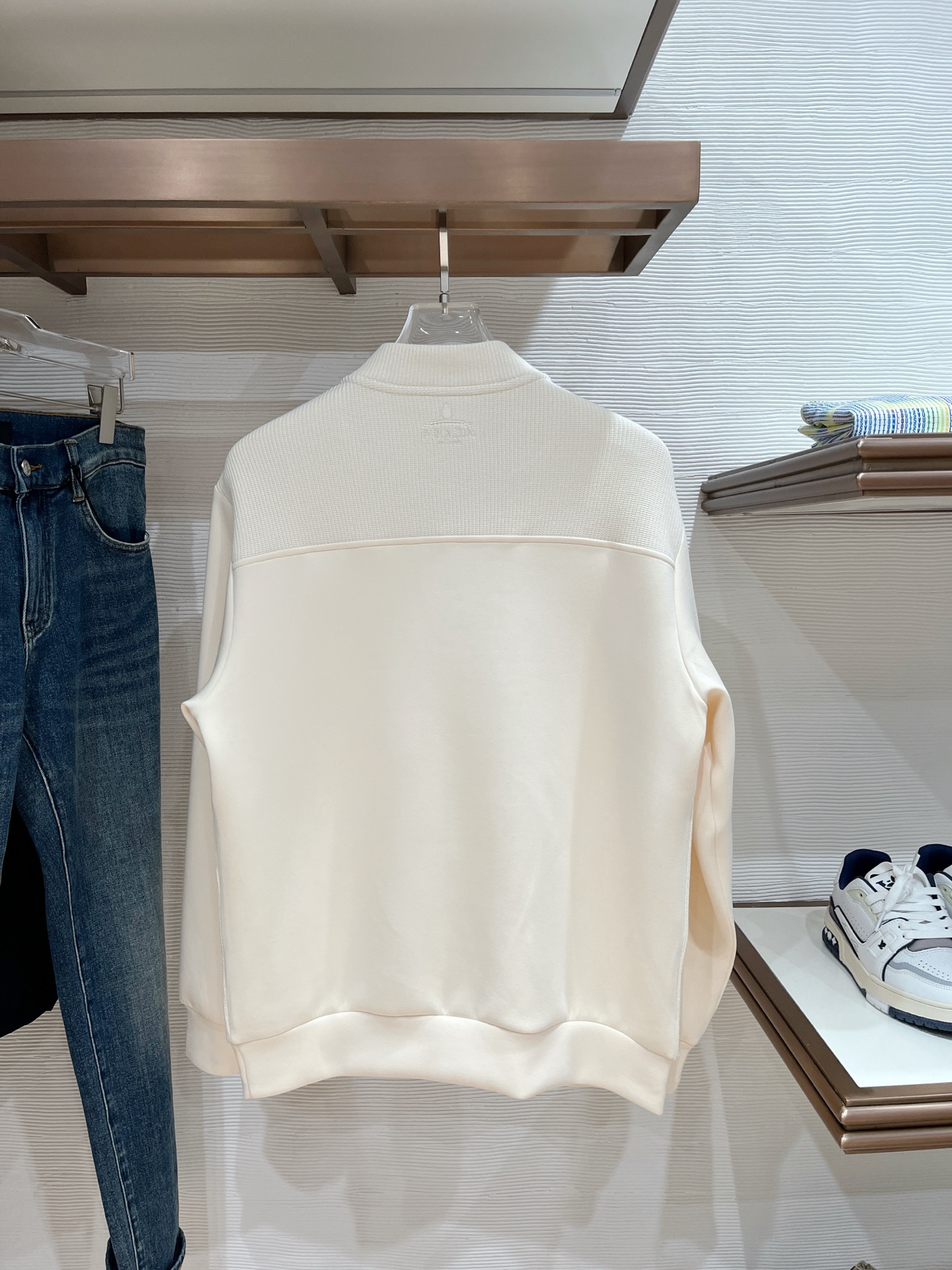 Prada Hoodie Wool Black Slim Fit M-l-xl