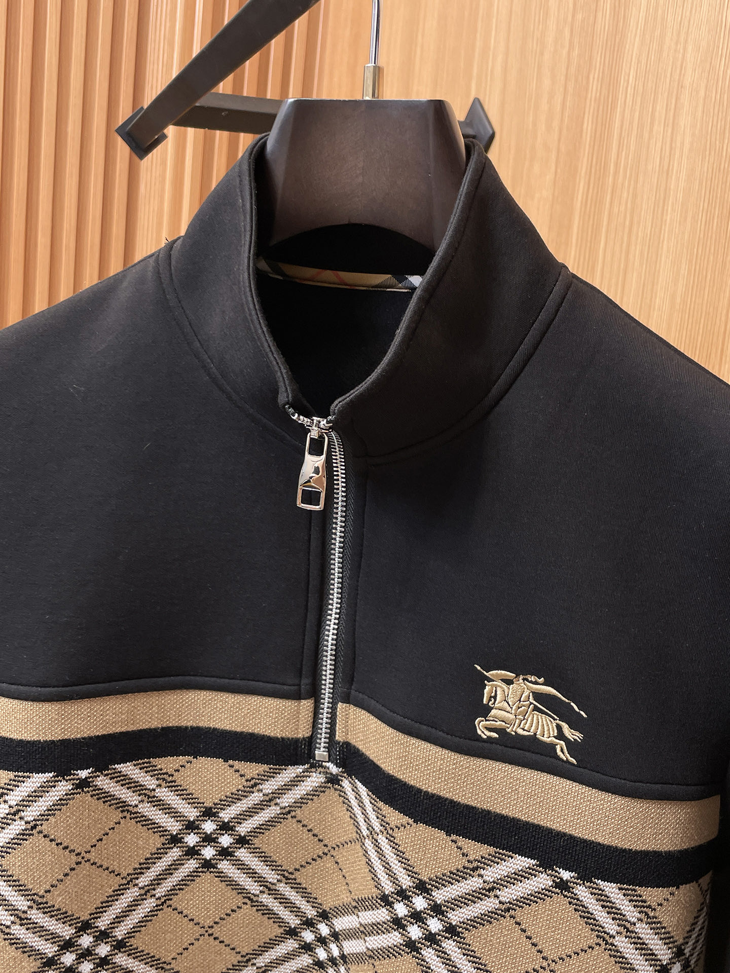 Burberry Hoodie Wool Black Slim Fit M-l-xl