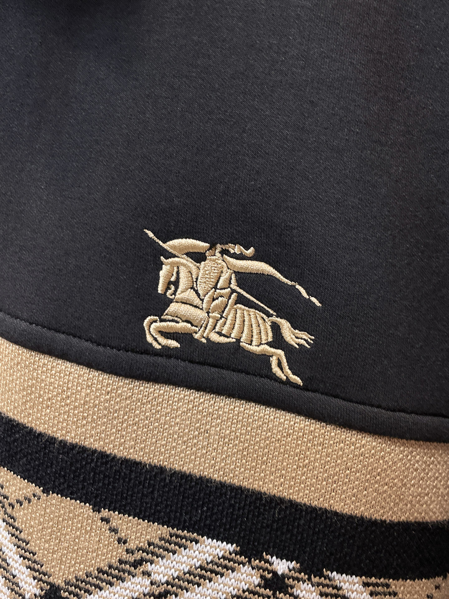 Burberry Hoodie Wool Black Slim Fit M-l-xl