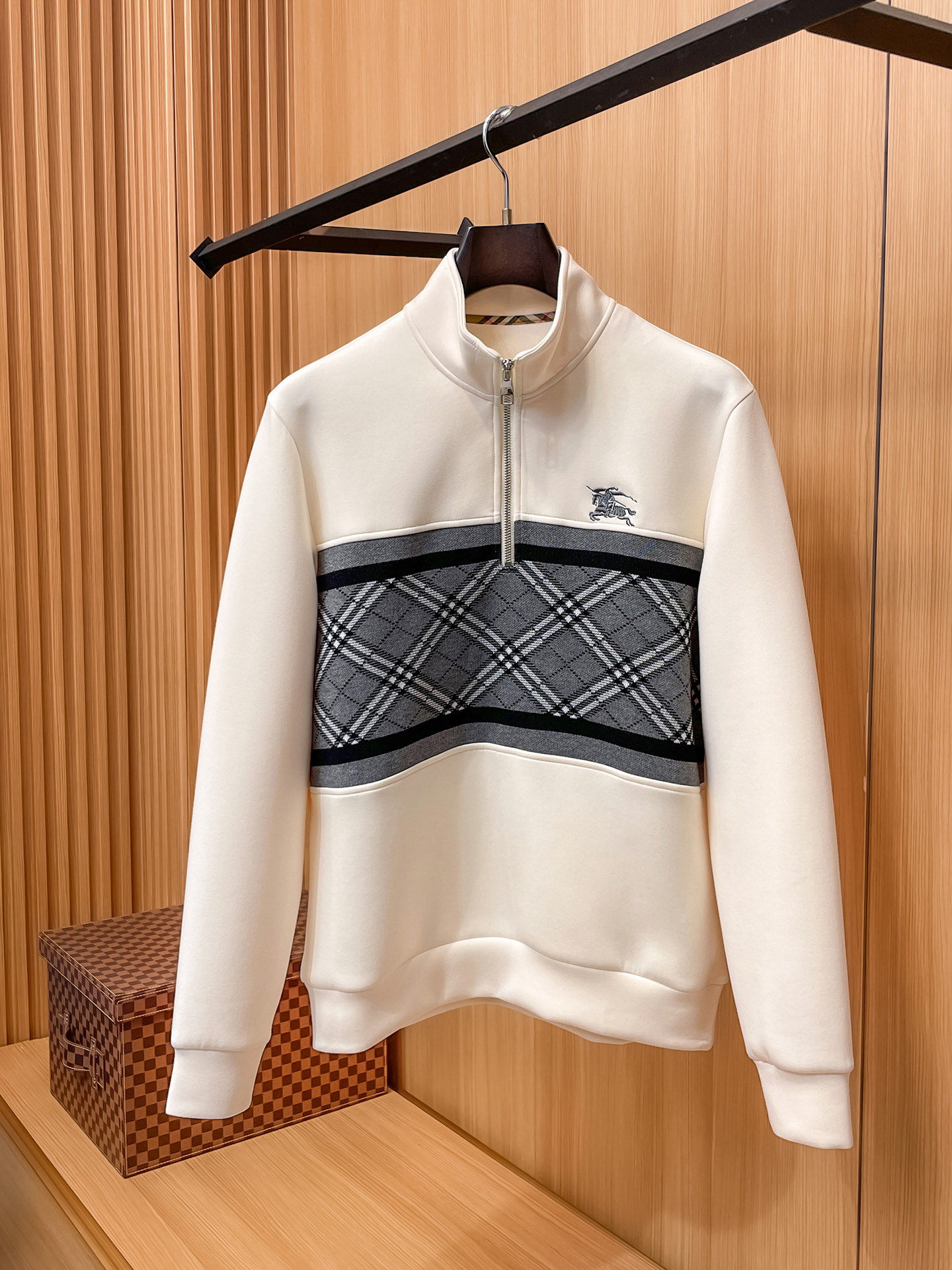 Burberry Hoodie Wool Black Slim Fit M-l-xl