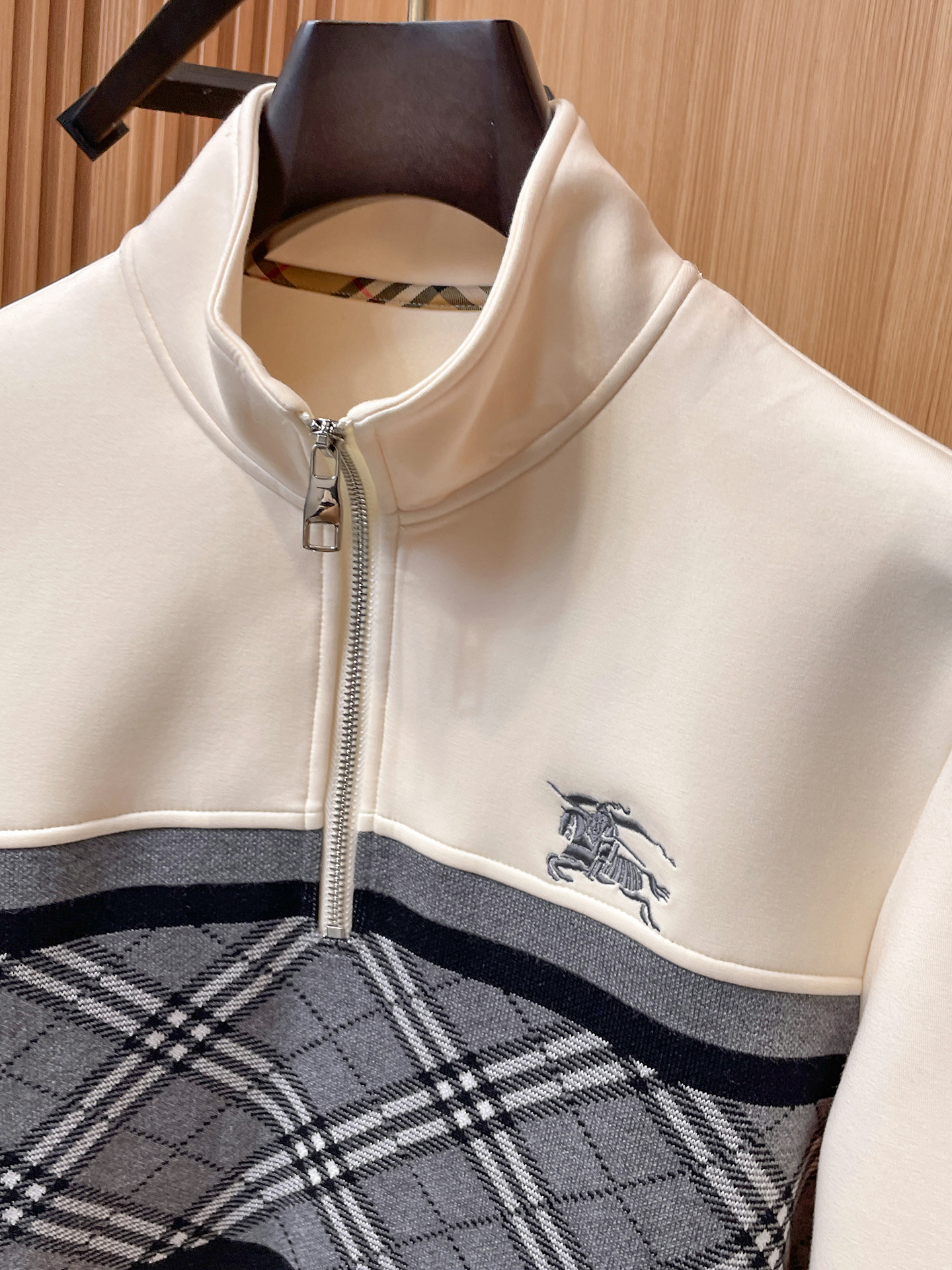 Burberry Hoodie Wool Black Slim Fit M-l-xl