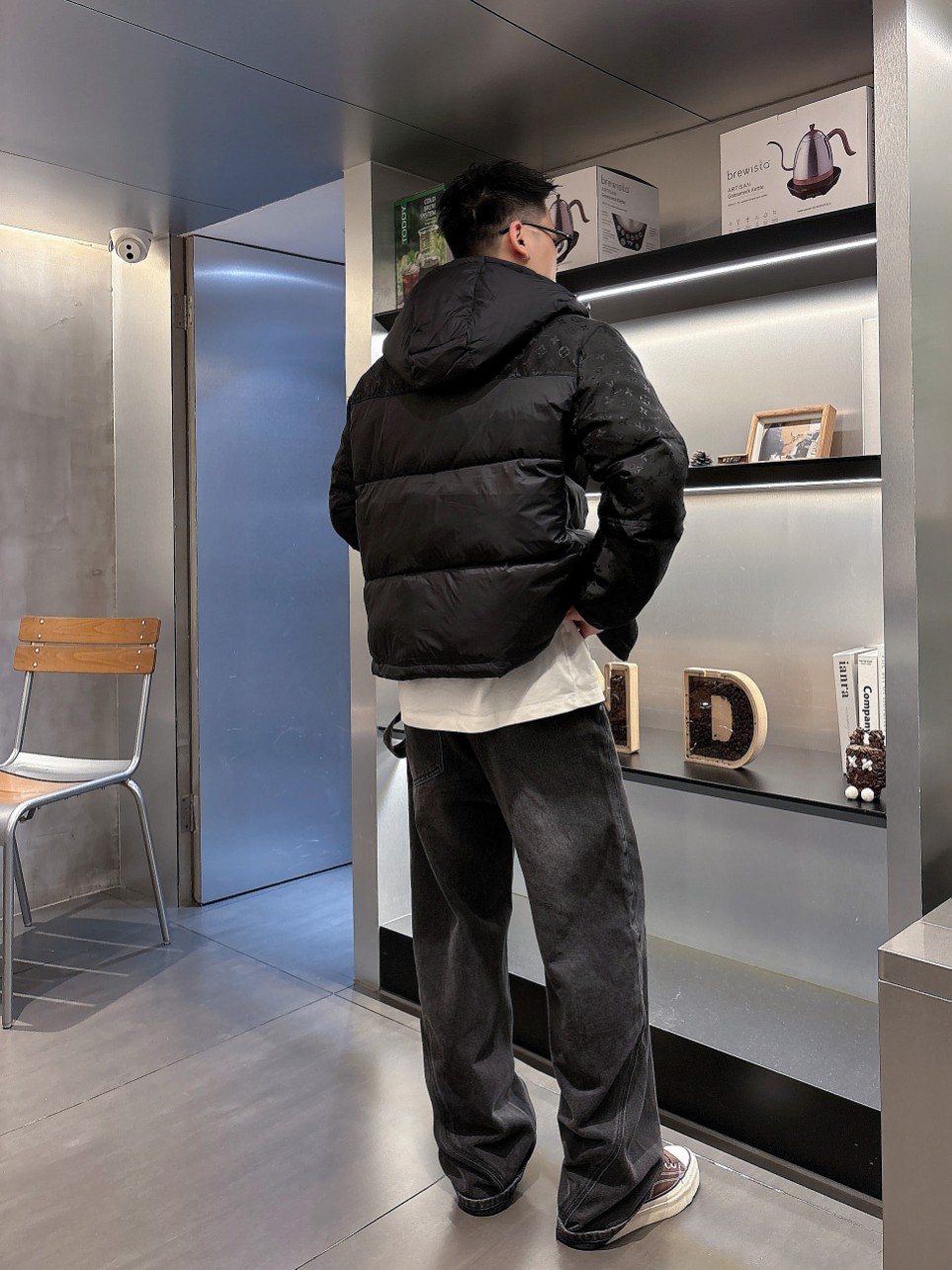 Louis Vuitton Down Jacket Goose Down Black S-m-l-xl