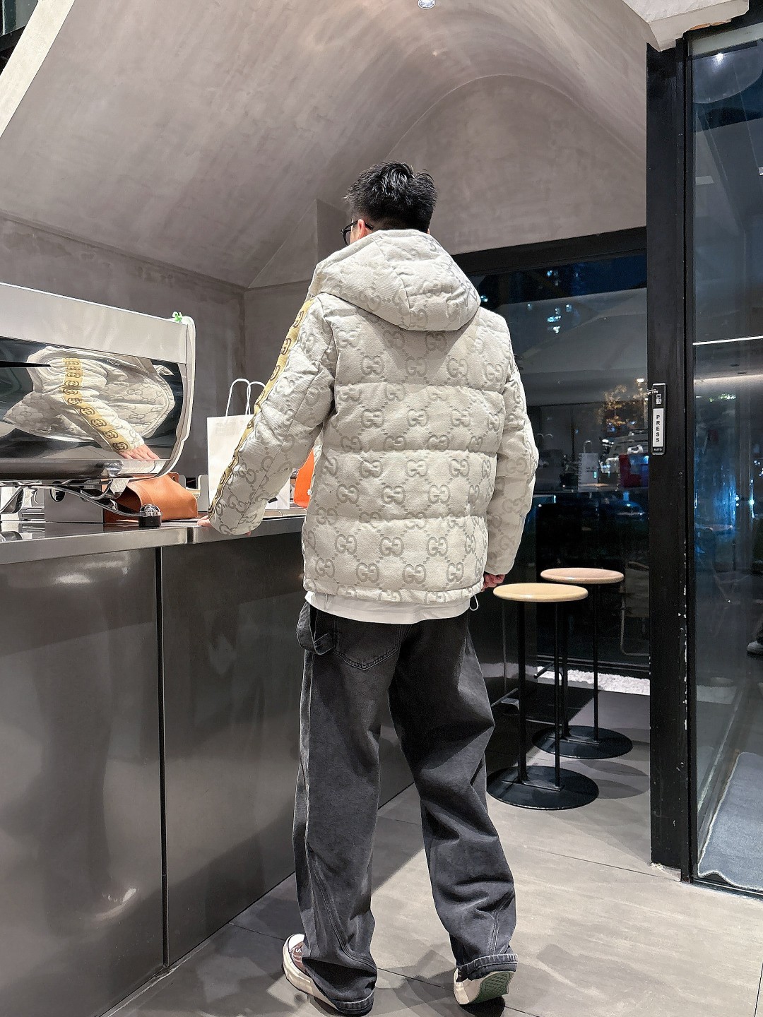 Gucci Down Jacket Goose Down Red S-m-l-xl