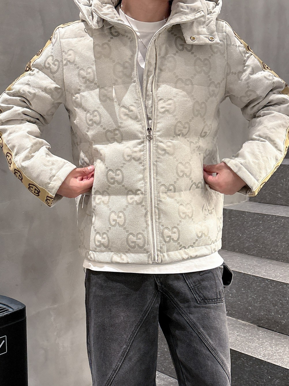 Gucci Down Jacket Goose Down Red S-m-l-xl