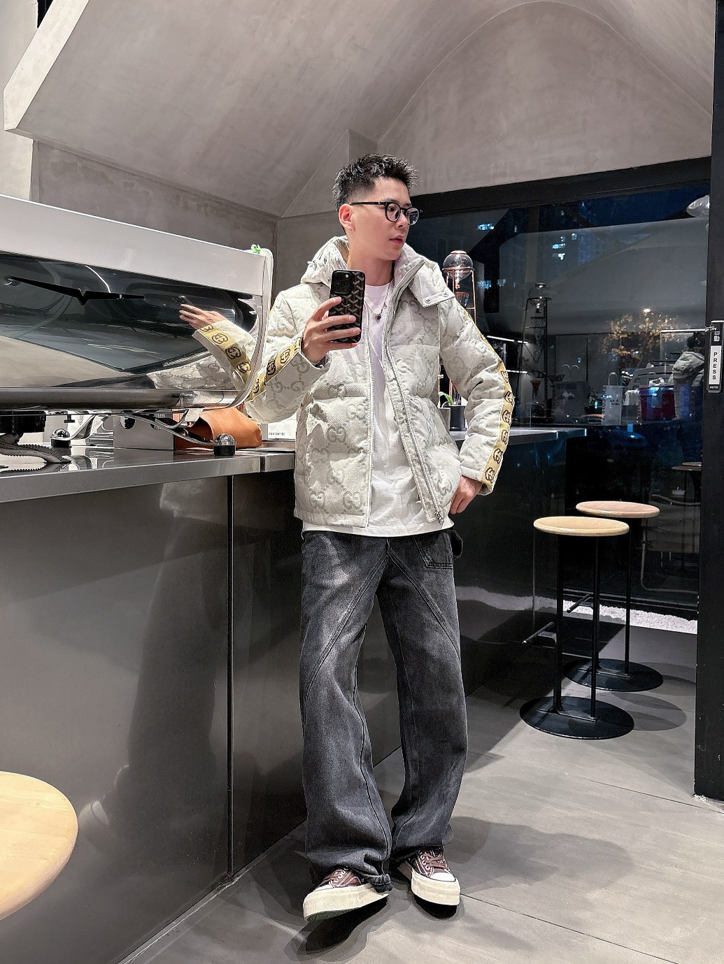 Gucci Down Jacket Goose Down Red S-m-l-xl