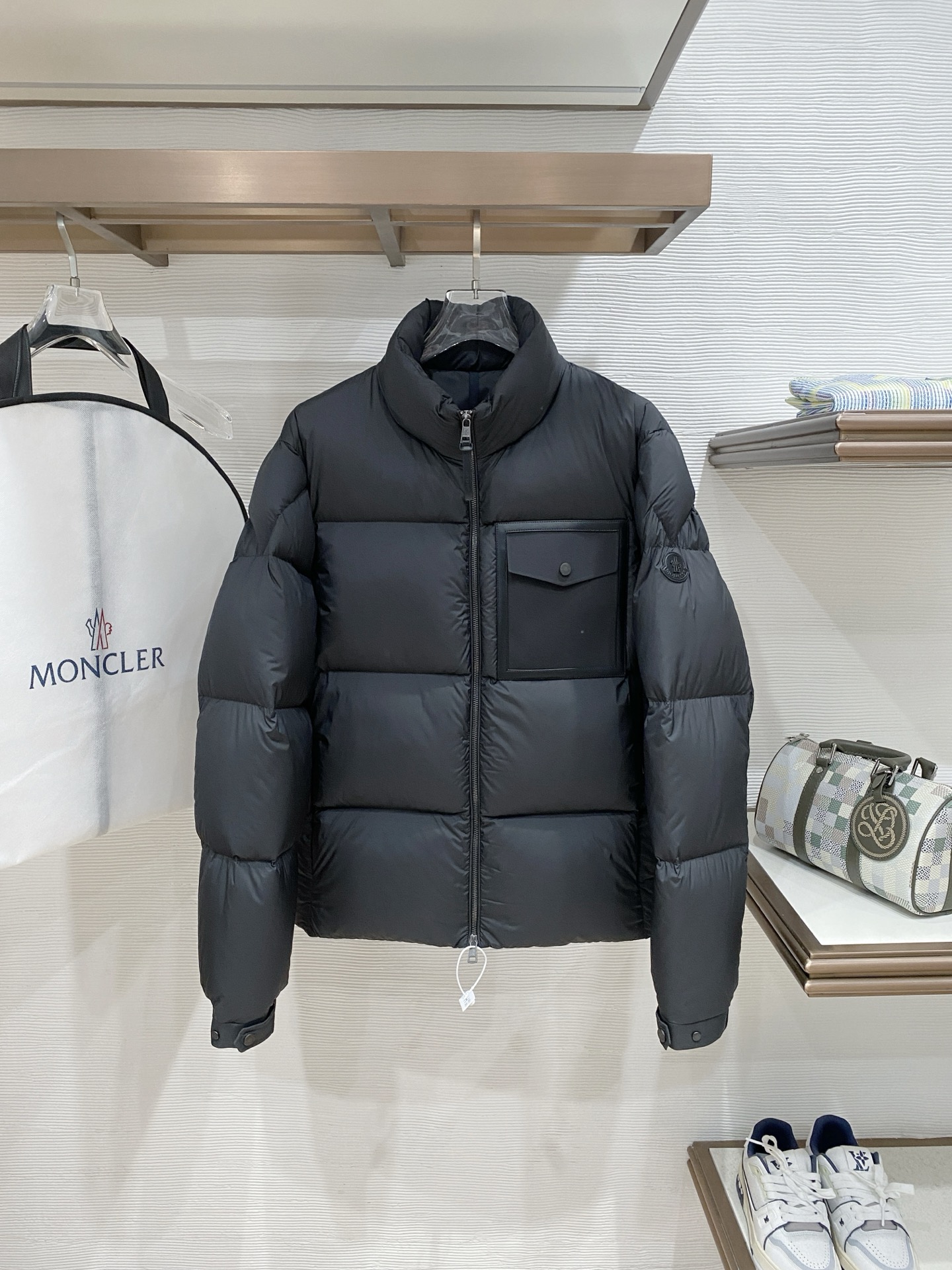 Moncler Male Jacket Goose Down Black S-m-l