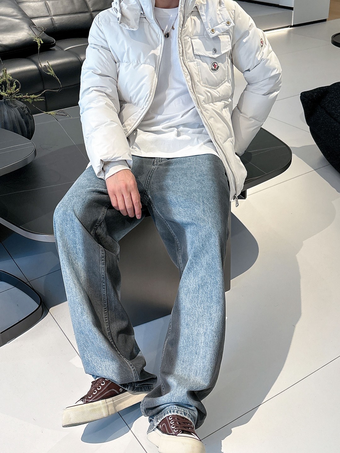 Moncler Down Jacket Goose Down Red S-m-l-xl