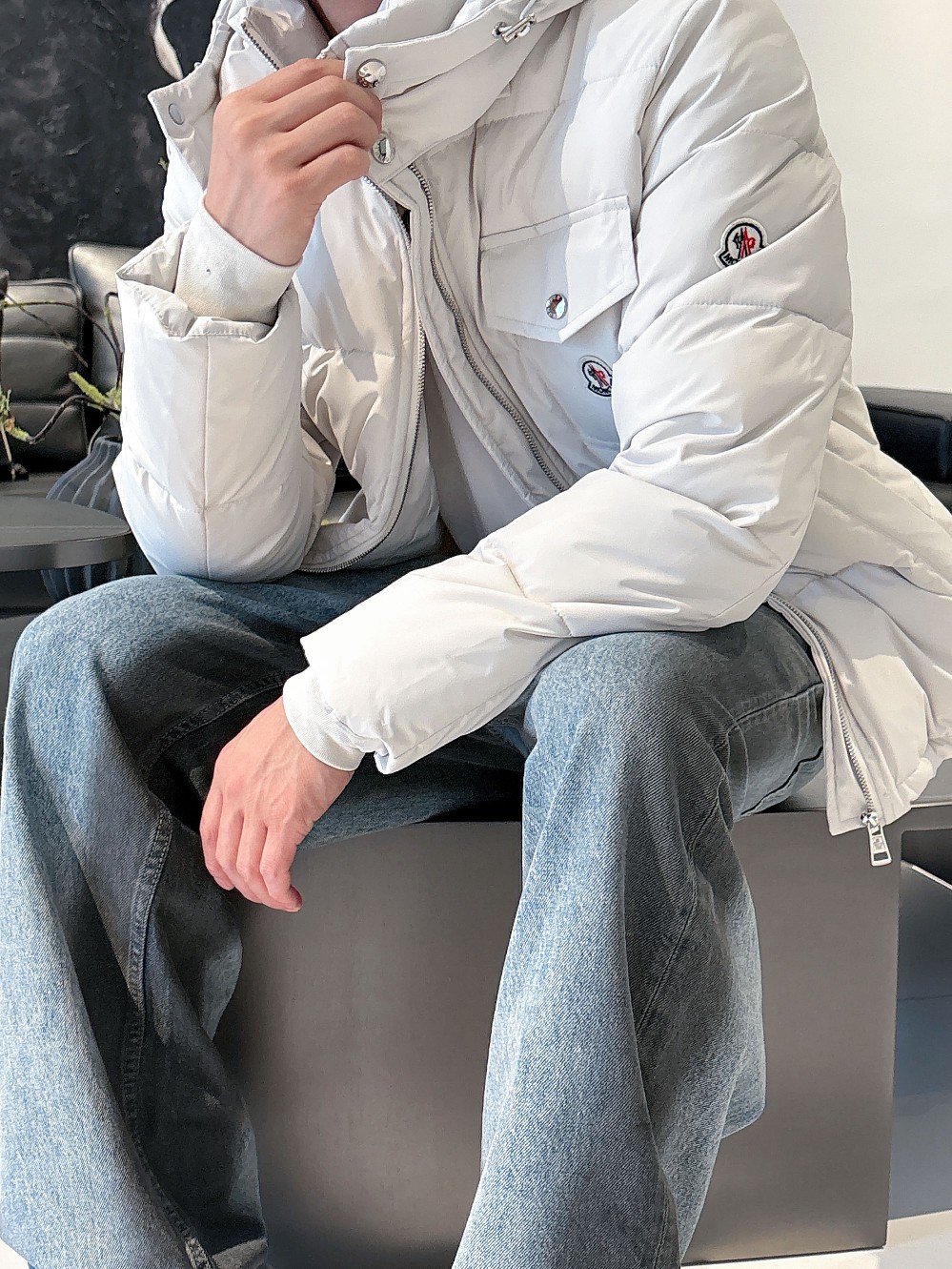 Moncler Down Jacket Goose Down Red S-m-l-xl