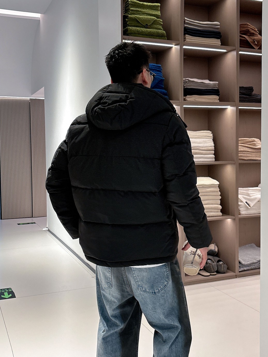 Moncler Down Jacket Goose Down Black S-m-l-xl