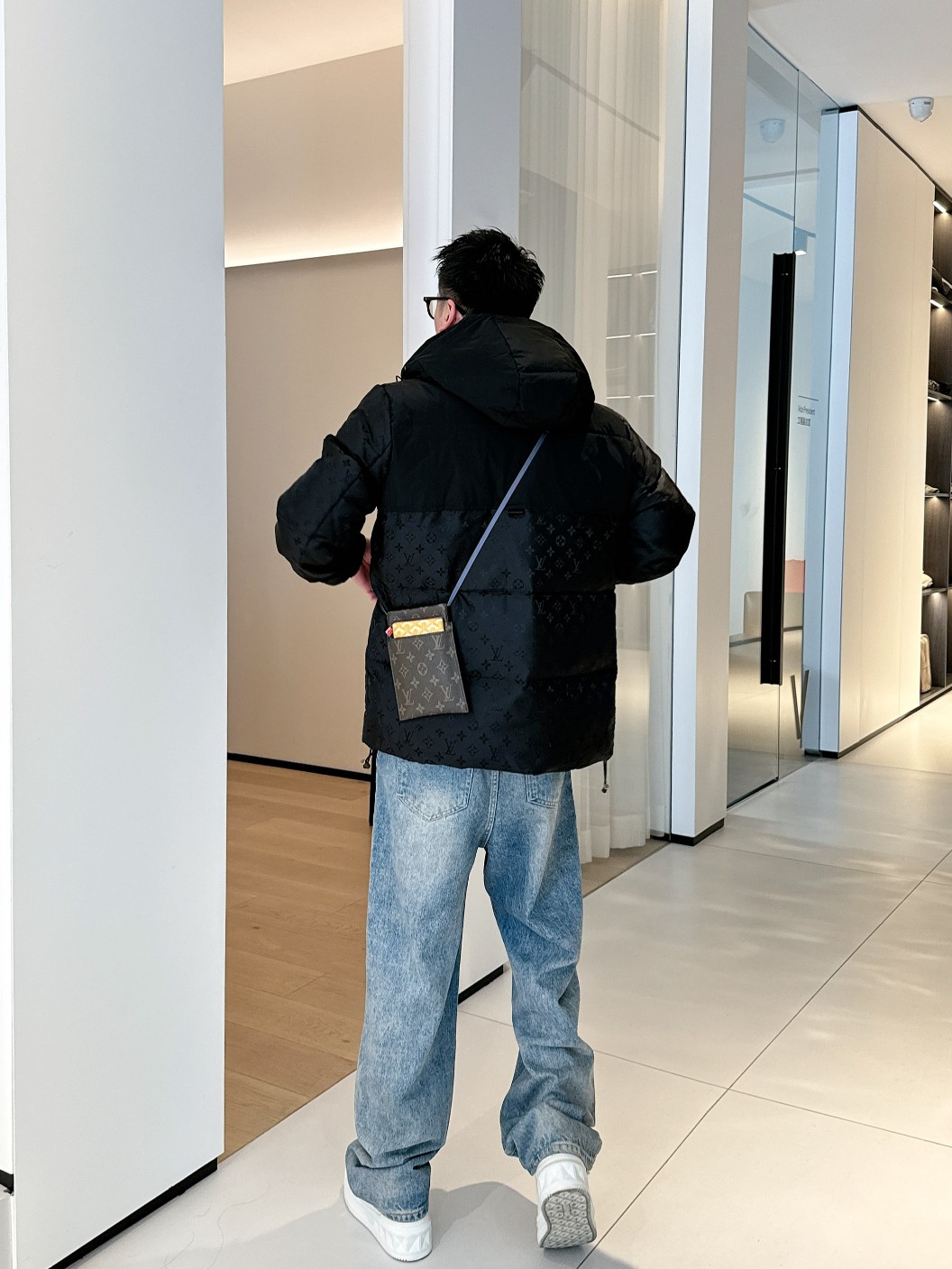 Louis Vuitton Down Jacket Goose Down Black S-m-l-xl