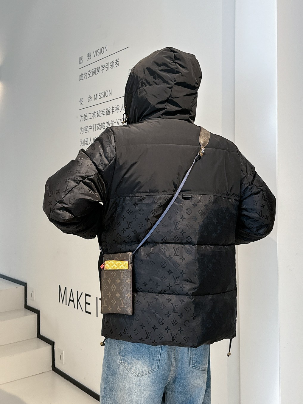 Louis Vuitton Down Jacket Goose Down Black S-m-l-xl