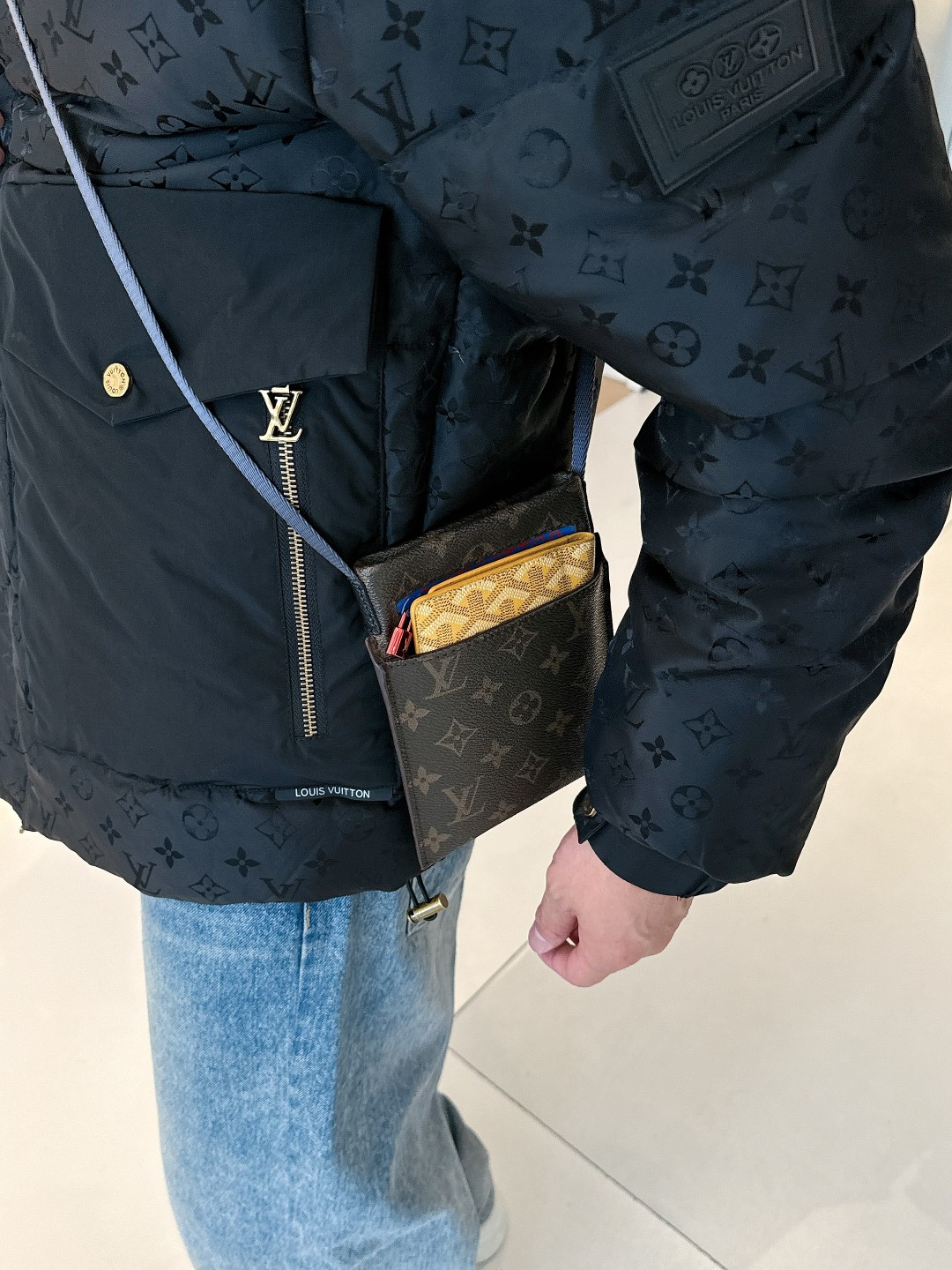 Louis Vuitton Down Jacket Goose Down Black S-m-l-xl
