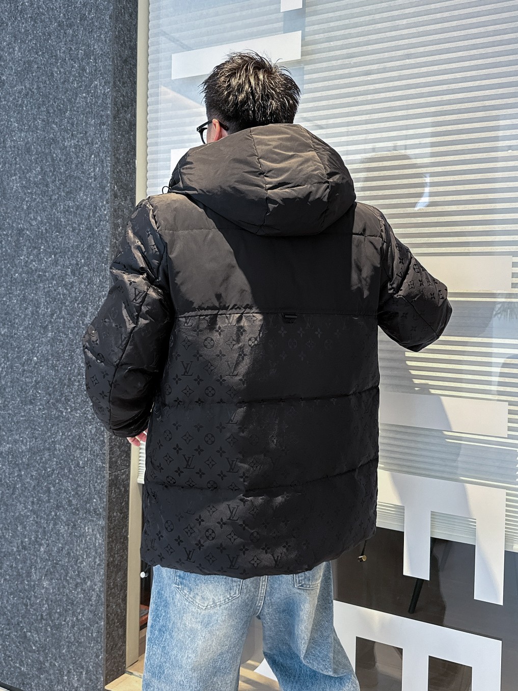 Louis Vuitton Down Jacket Goose Down Black S-m-l-xl