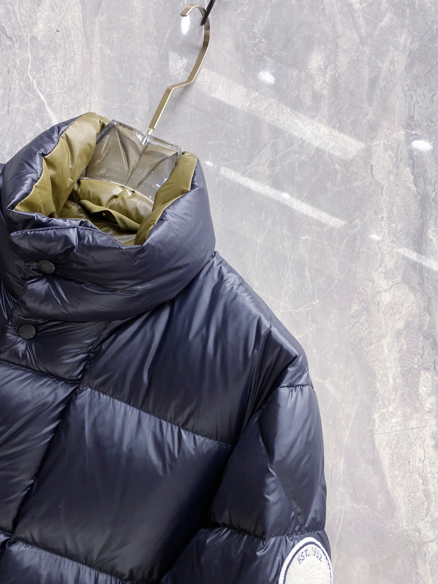 Moncler Male Jacket White Duck Down Black S-m-l-xxxl