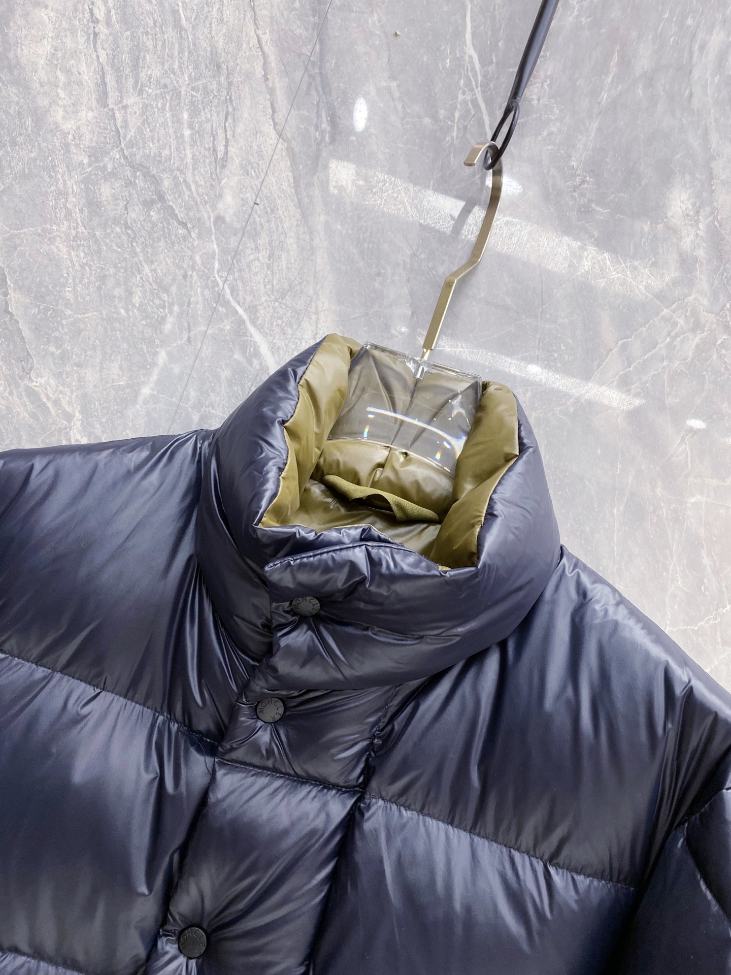 Moncler Male Jacket White Duck Down Black S-m-l-xxxl