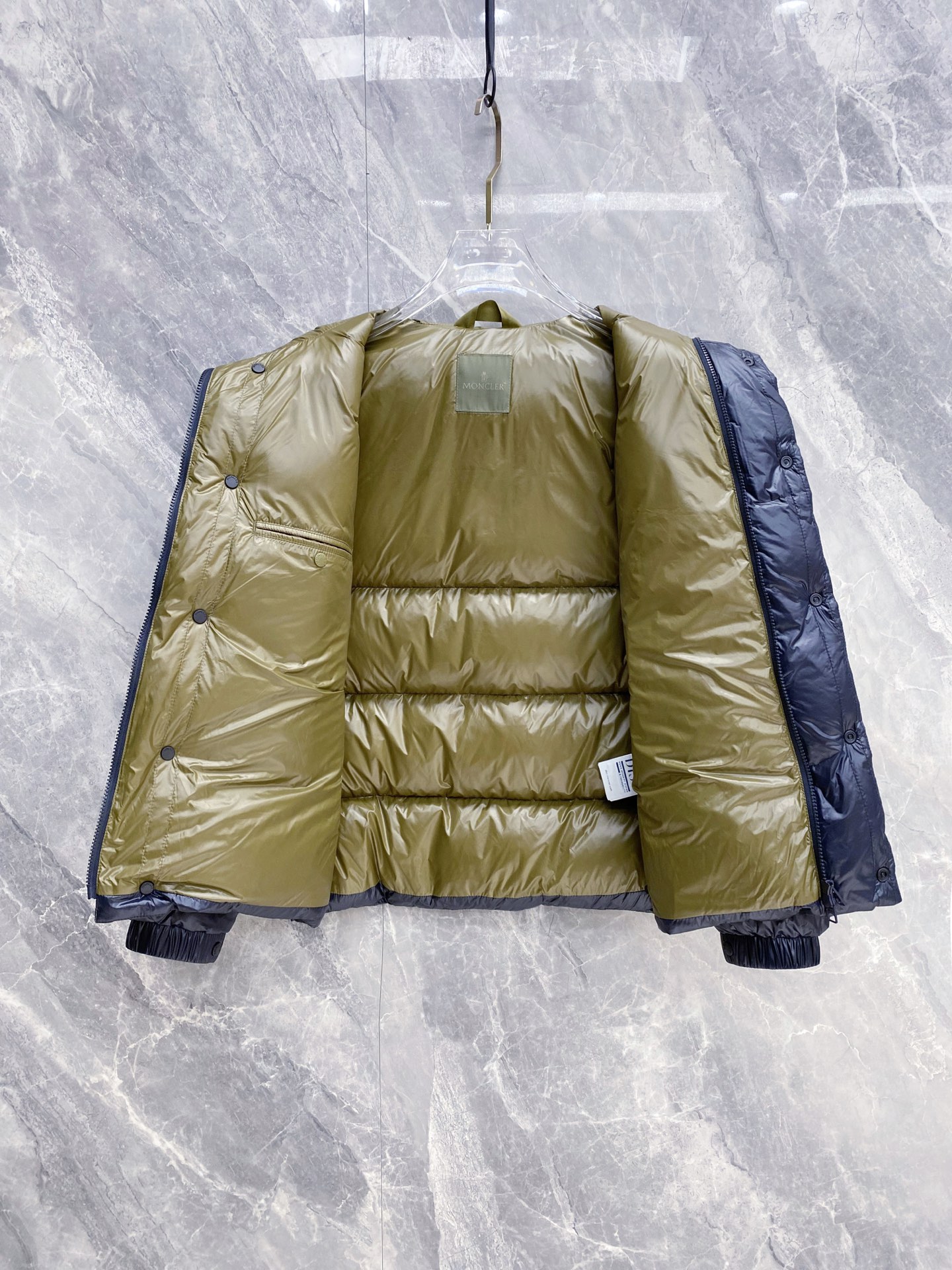 Moncler Male Jacket White Duck Down Black S-m-l-xxxl