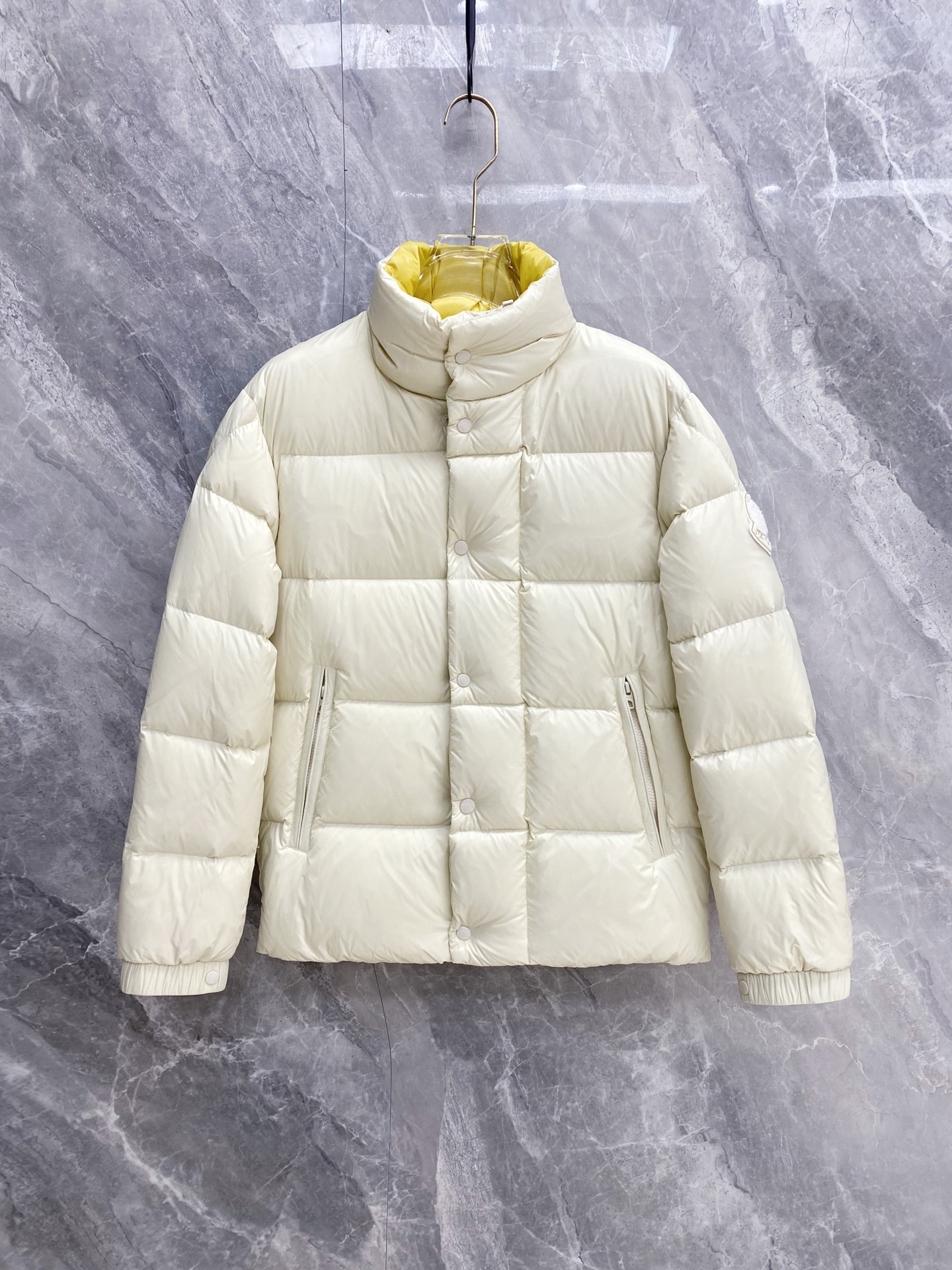 Moncler Male Jacket White Duck Down Black S-m-l-xxxl