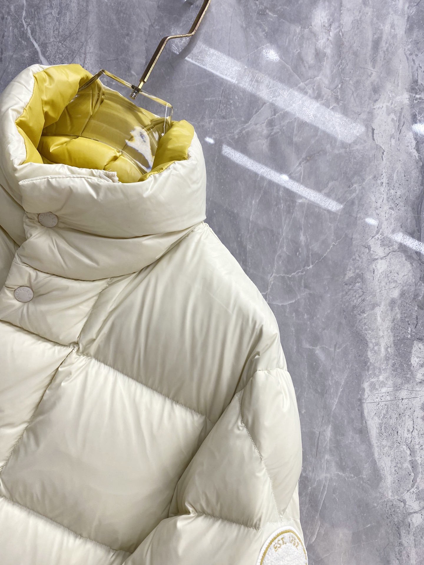 Moncler Male Jacket White Duck Down Black S-m-l-xxxl