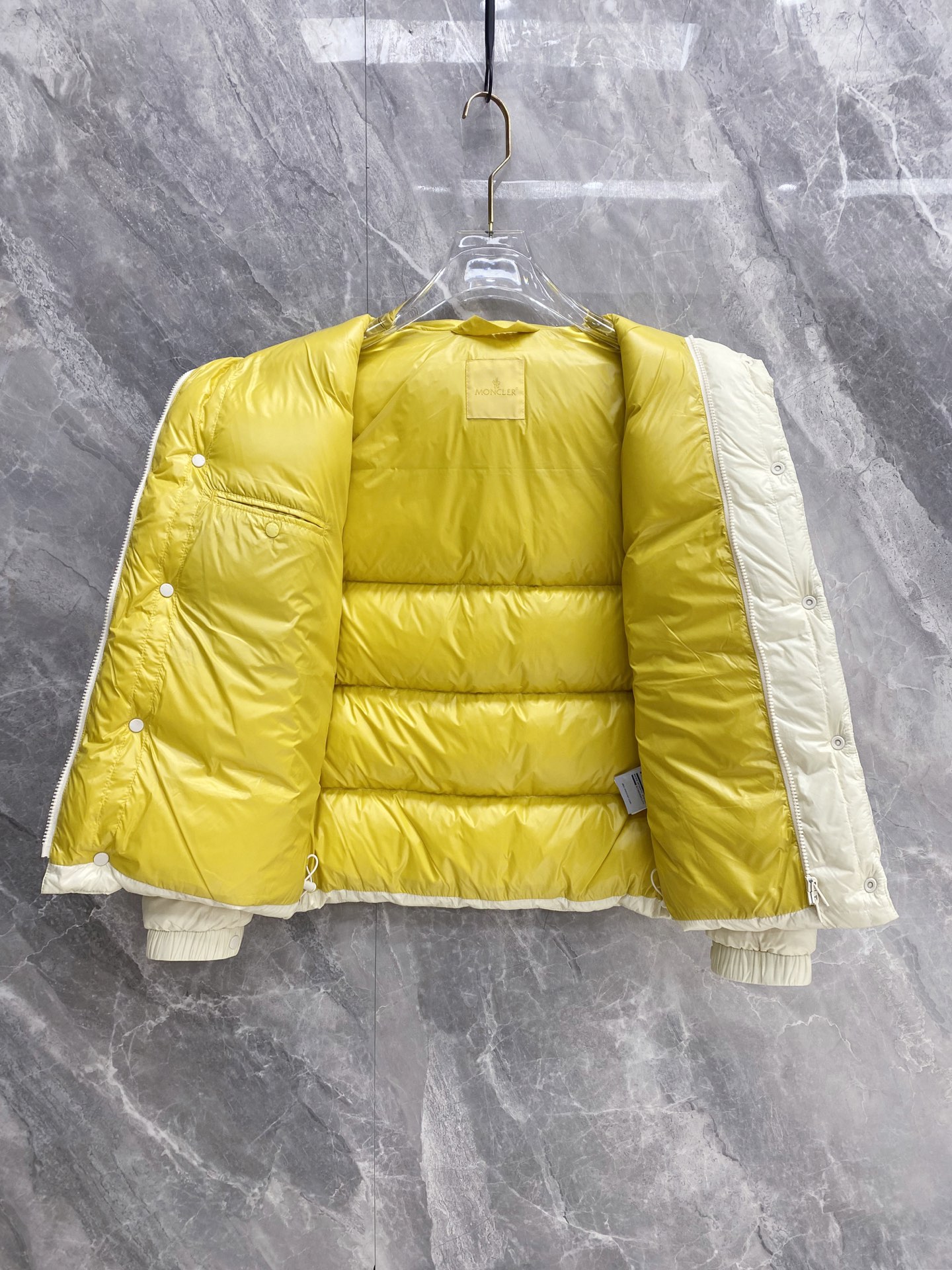 Moncler Male Jacket White Duck Down Black S-m-l-xxxl