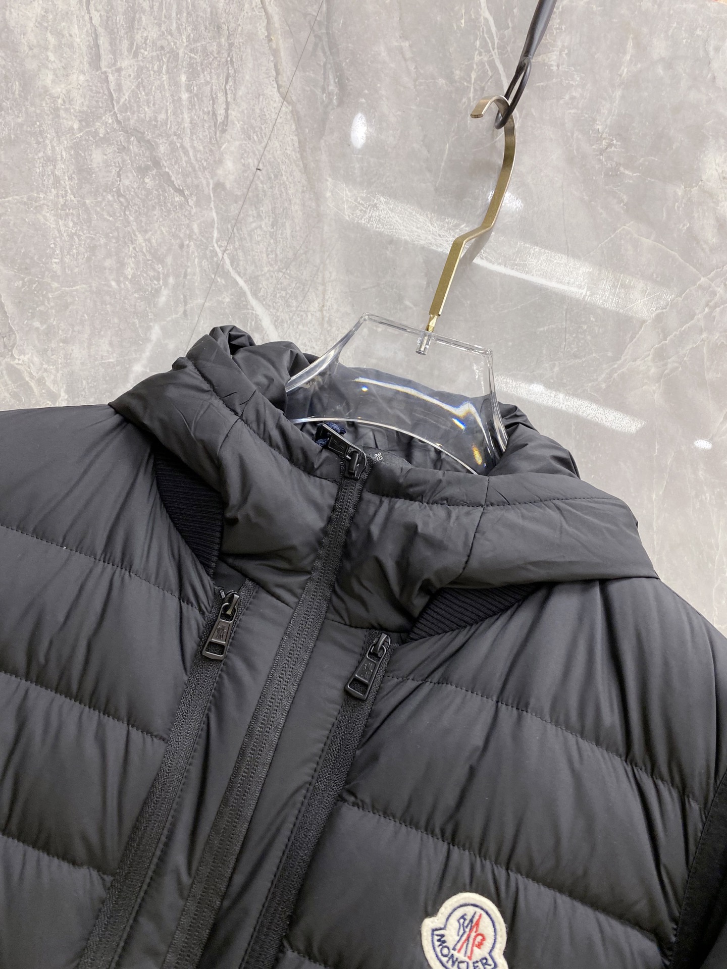 Moncler Vest Black Hooded M-l-54-48-56-50-52