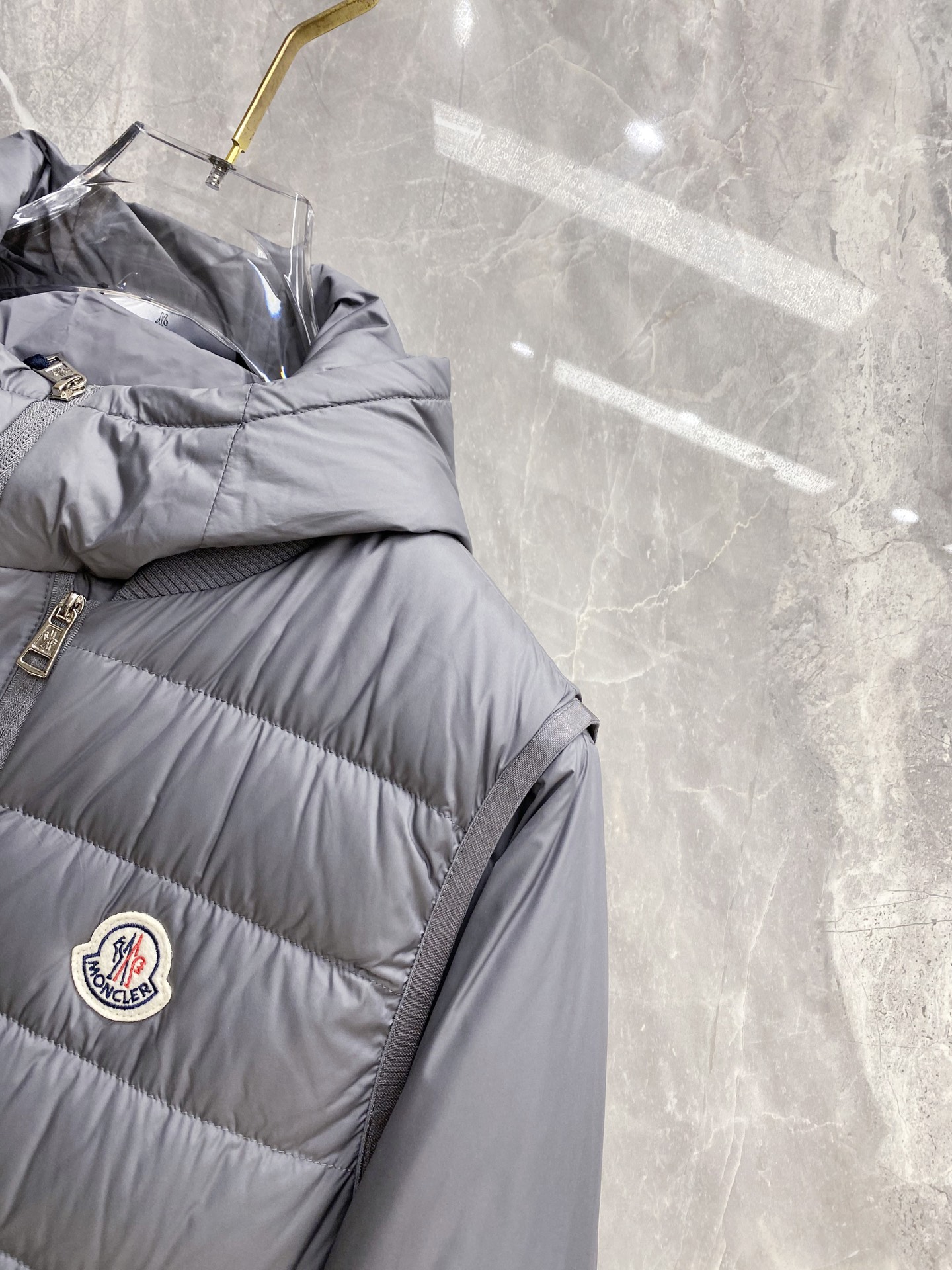 Moncler Vest Black Hooded M-l-54-48-56-50-52