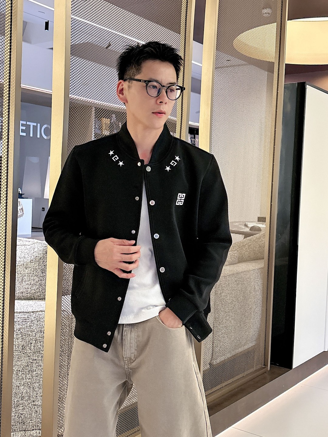 Givenchy Couple Jacket Black Couple Style M-l-xl