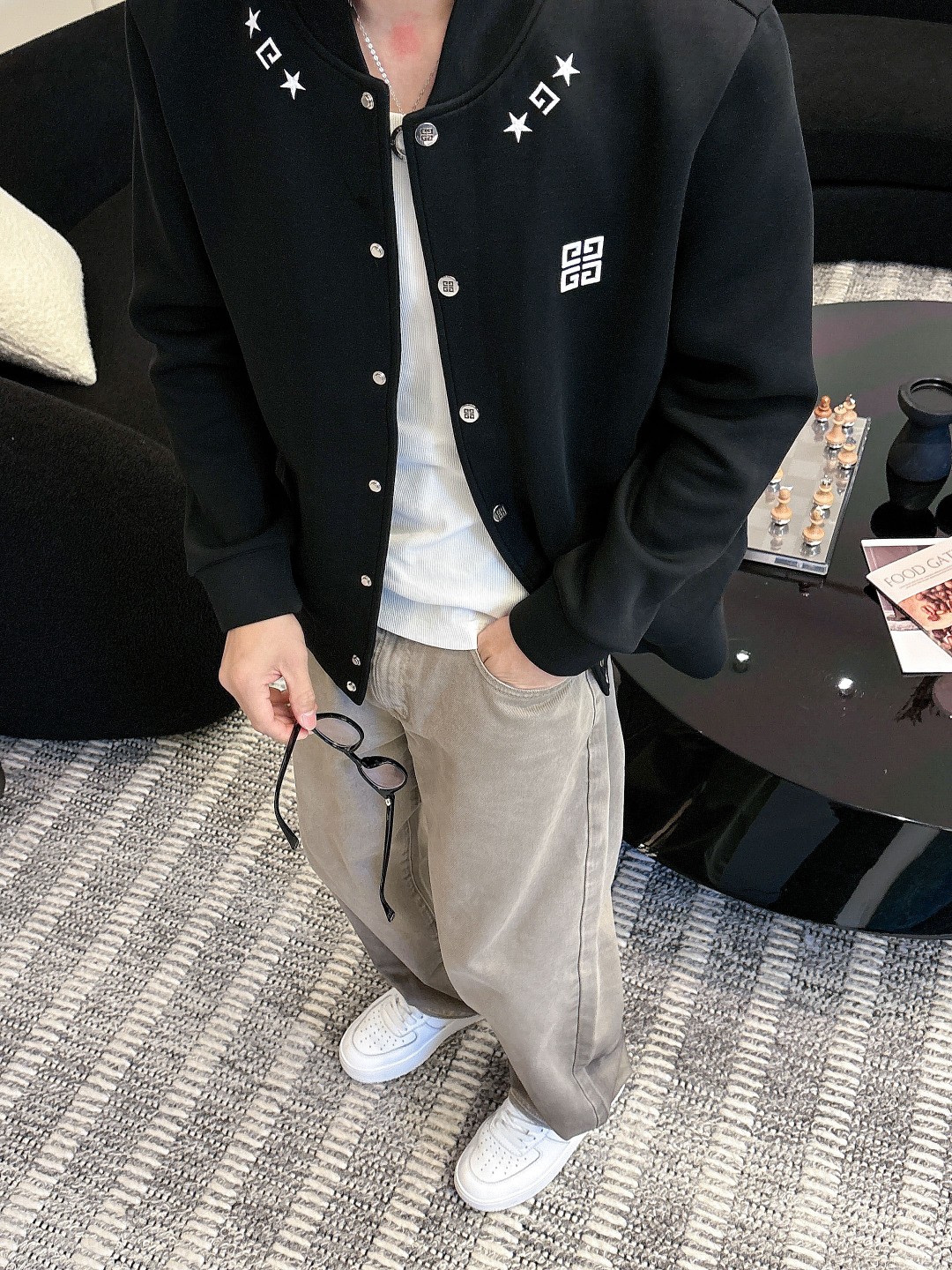 Givenchy Couple Jacket Black Couple Style M-l-xl