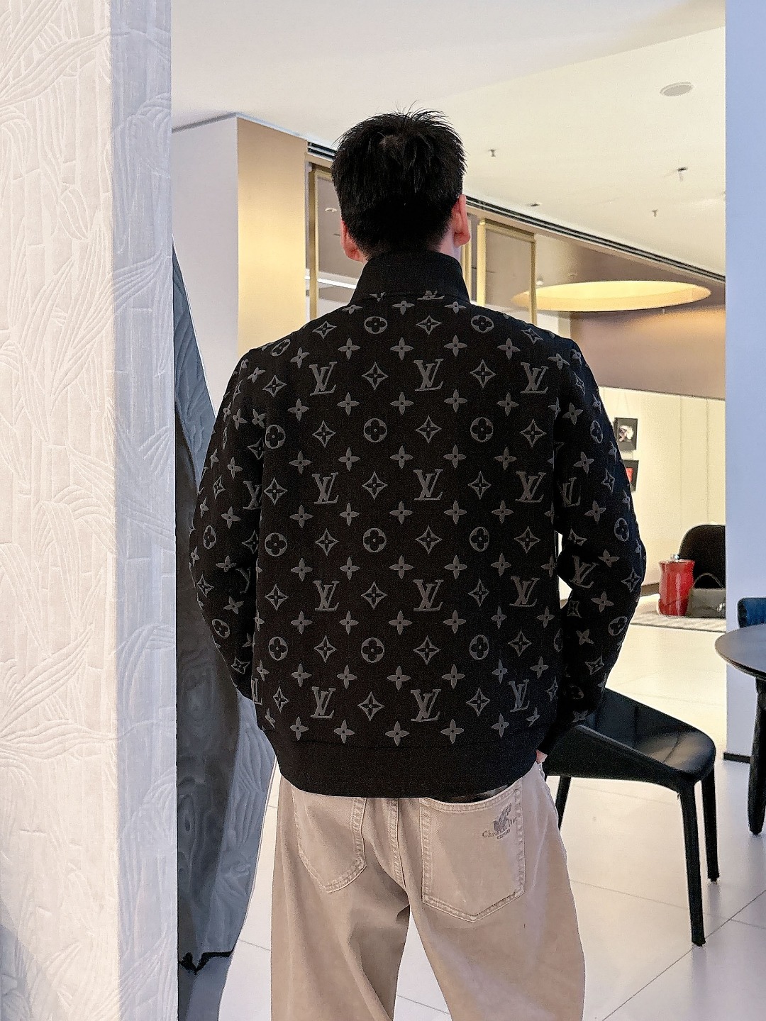 Louis Vuitton Couple Basic Clothing Black Couple Style S-m-l-xl
