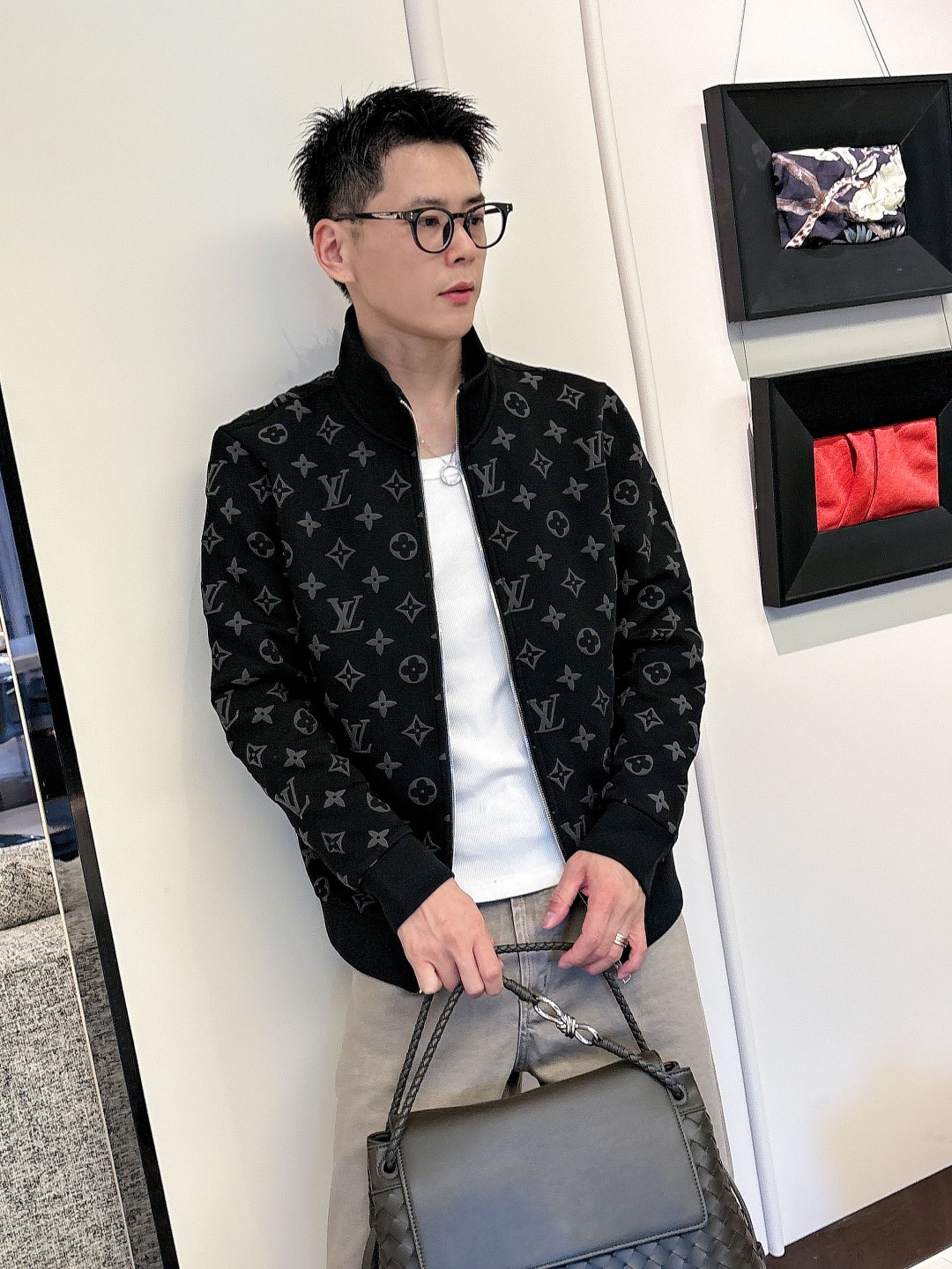 Louis Vuitton Couple Basic Clothing Black Couple Style S-m-l-xl