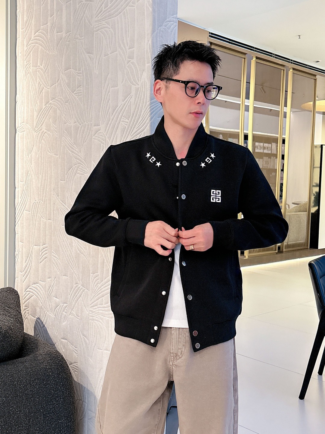 Givenchy Couple Jacket Black Couple Style M-l-xl