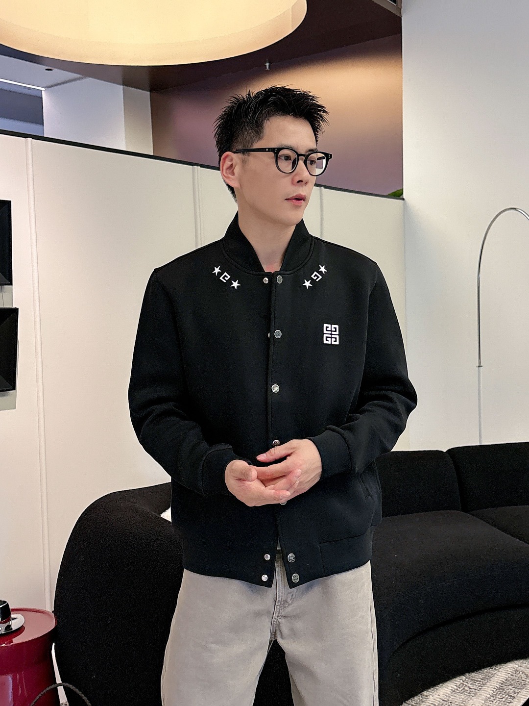 Givenchy Couple Jacket Black Couple Style M-l-xl