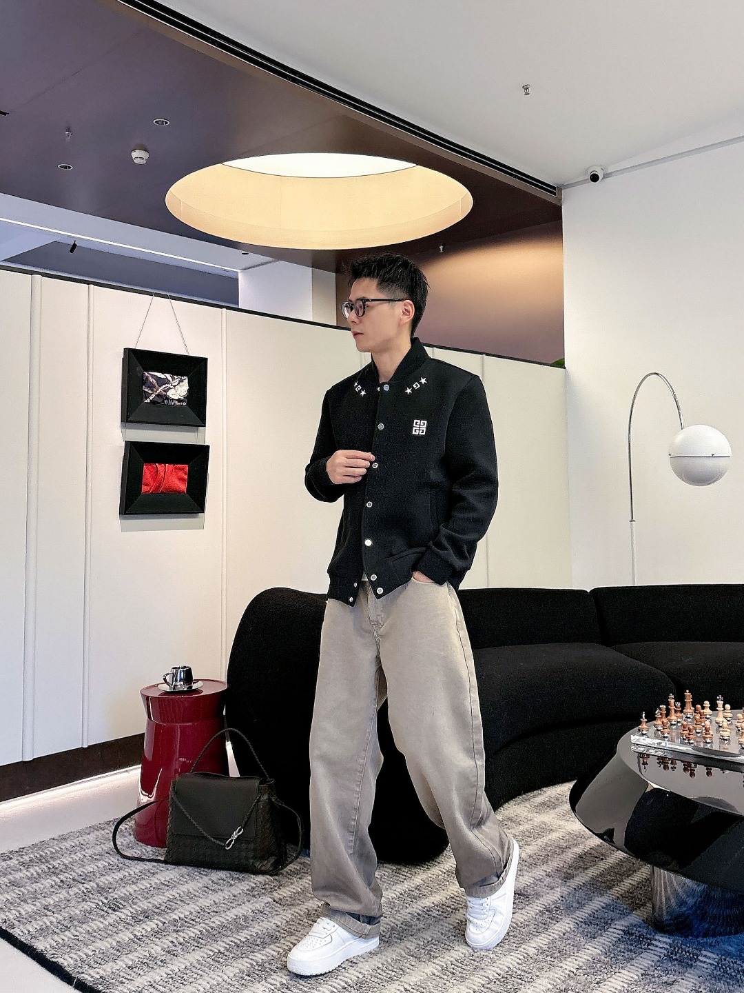 Givenchy Couple Jacket Black Couple Style M-l-xl