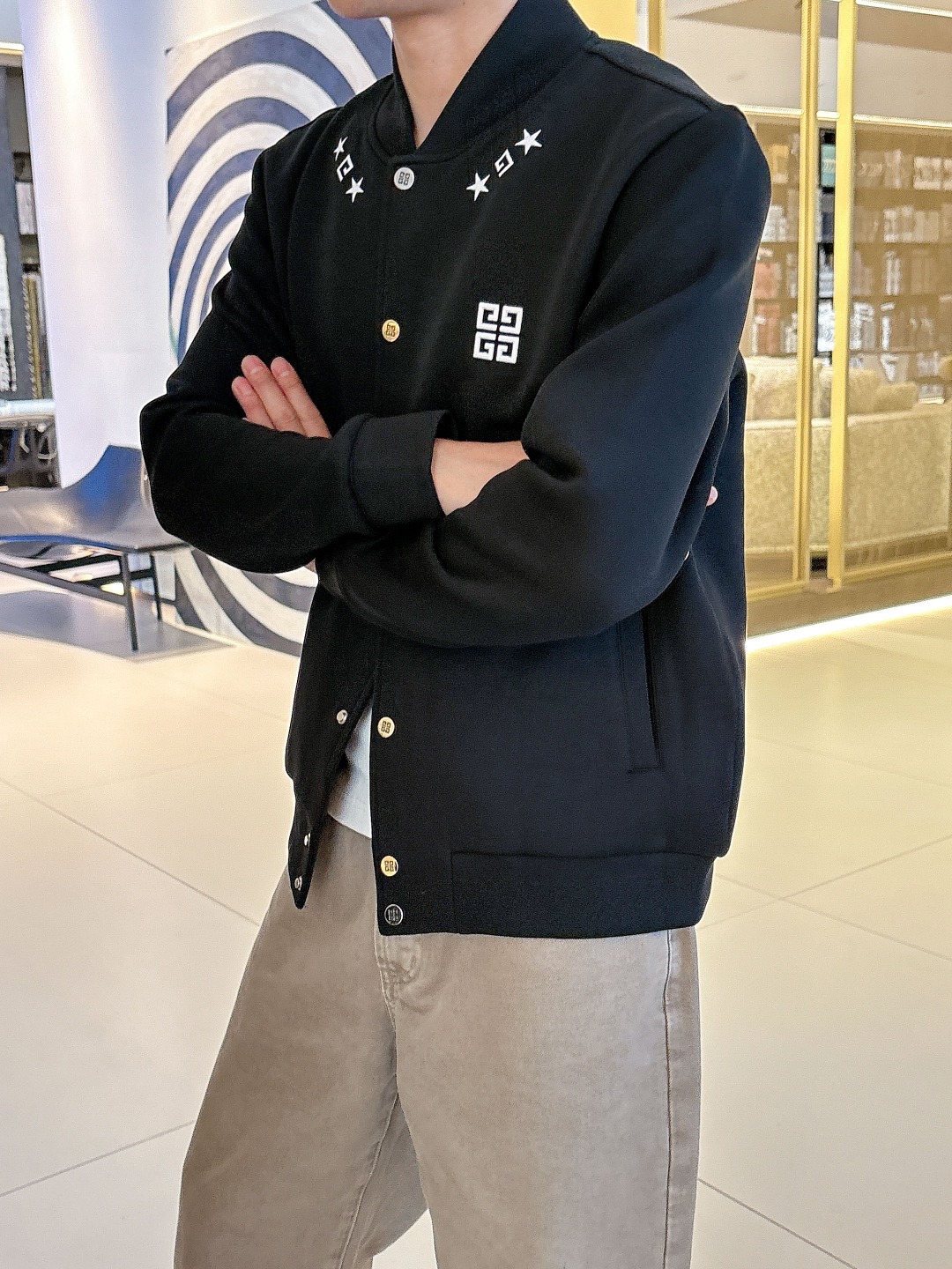 Givenchy Couple Jacket Black Couple Style M-l-xl