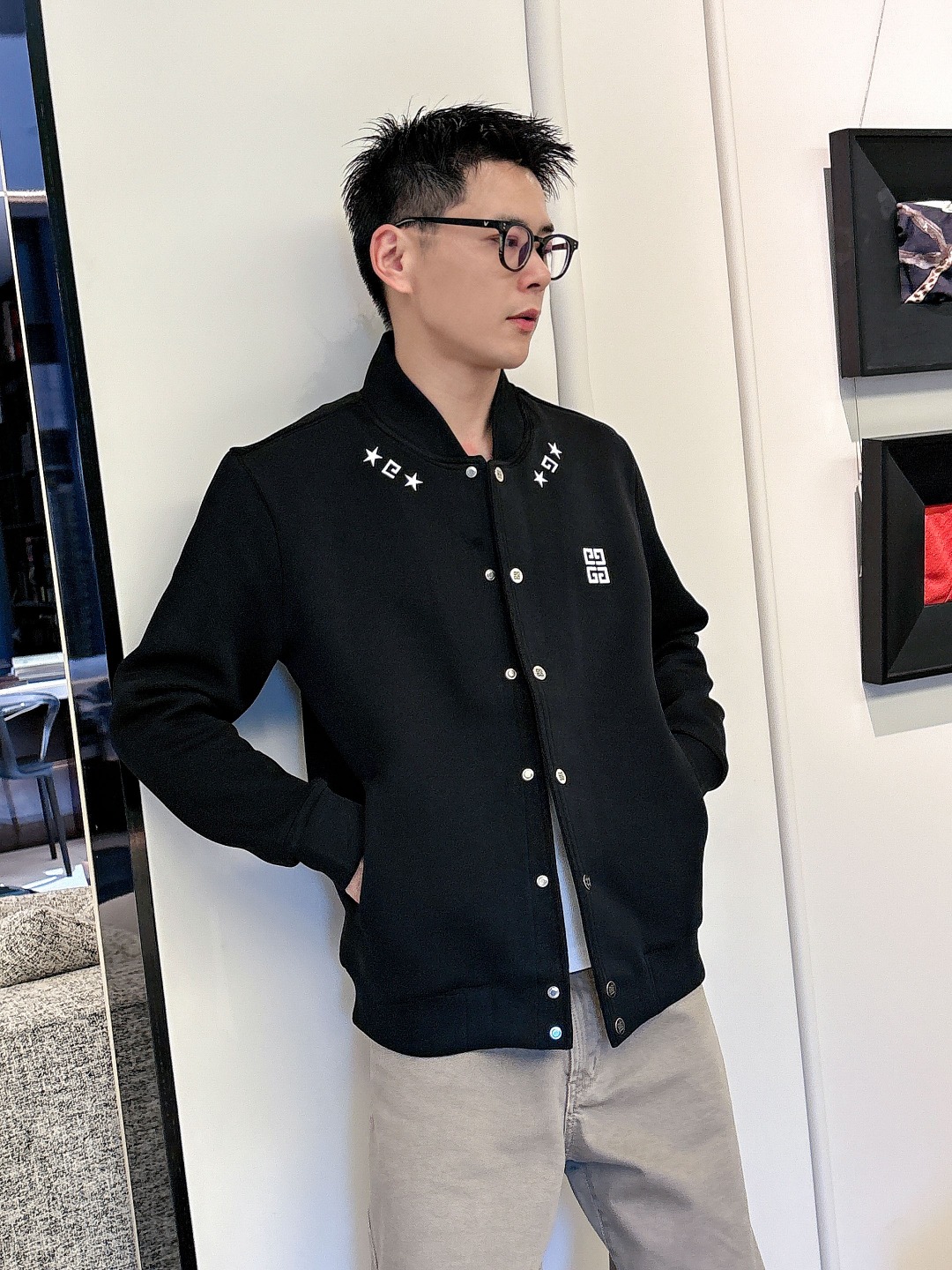 Givenchy Couple Jacket Black Couple Style M-l-xl