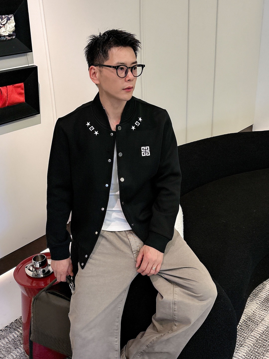 Givenchy Couple Jacket Black Couple Style M-l-xl