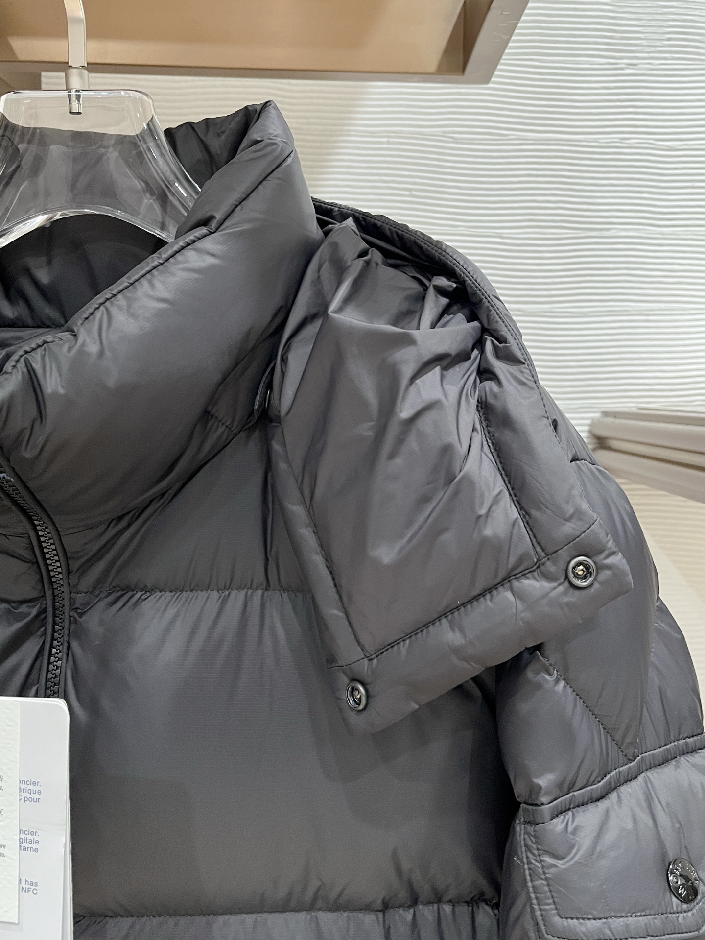Moncler Male Down Jacket Goose Down Black Hooded S-m-l
