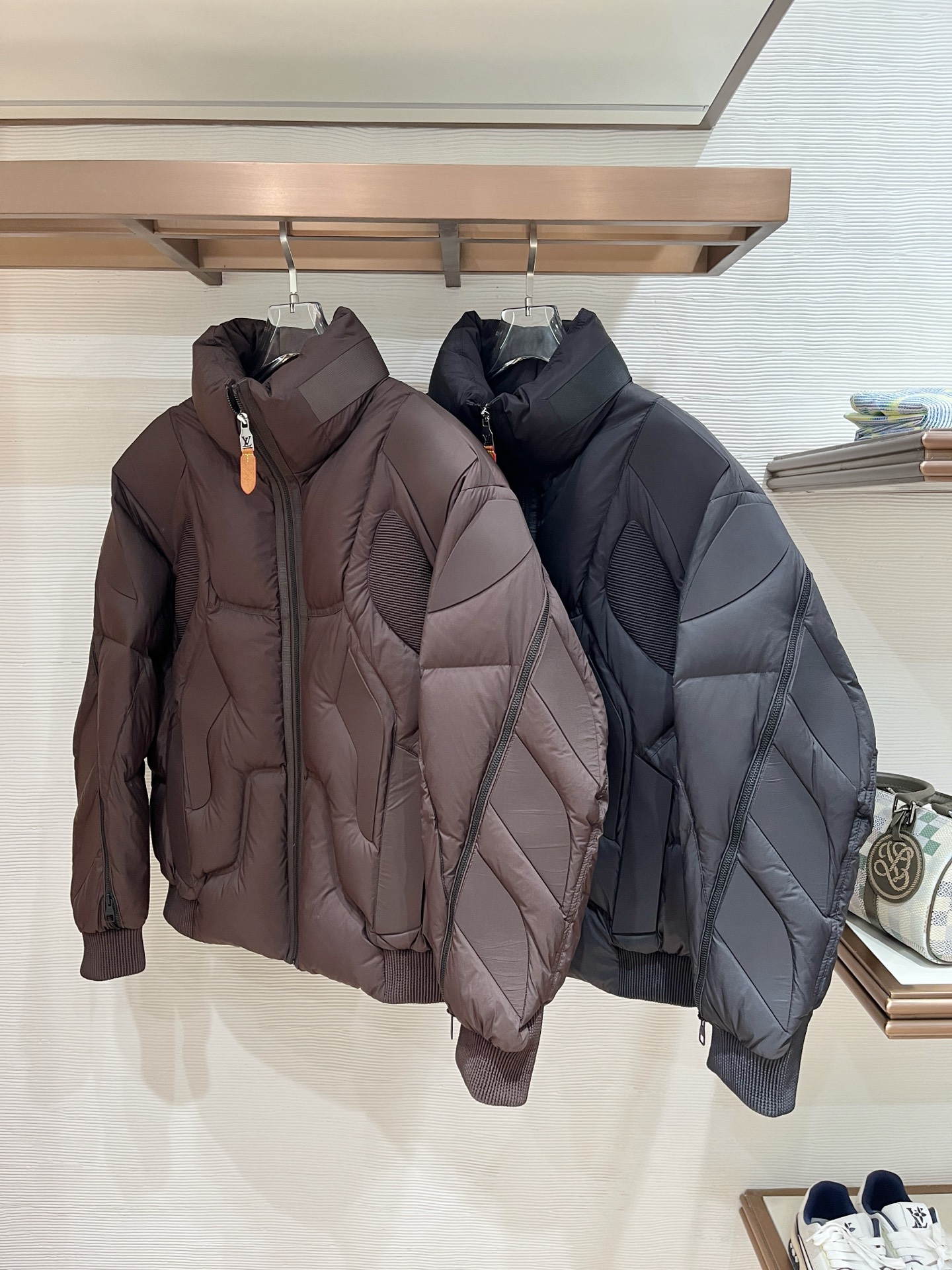 Louis Vuitton Male Down Jacket Goose Down Black S-l