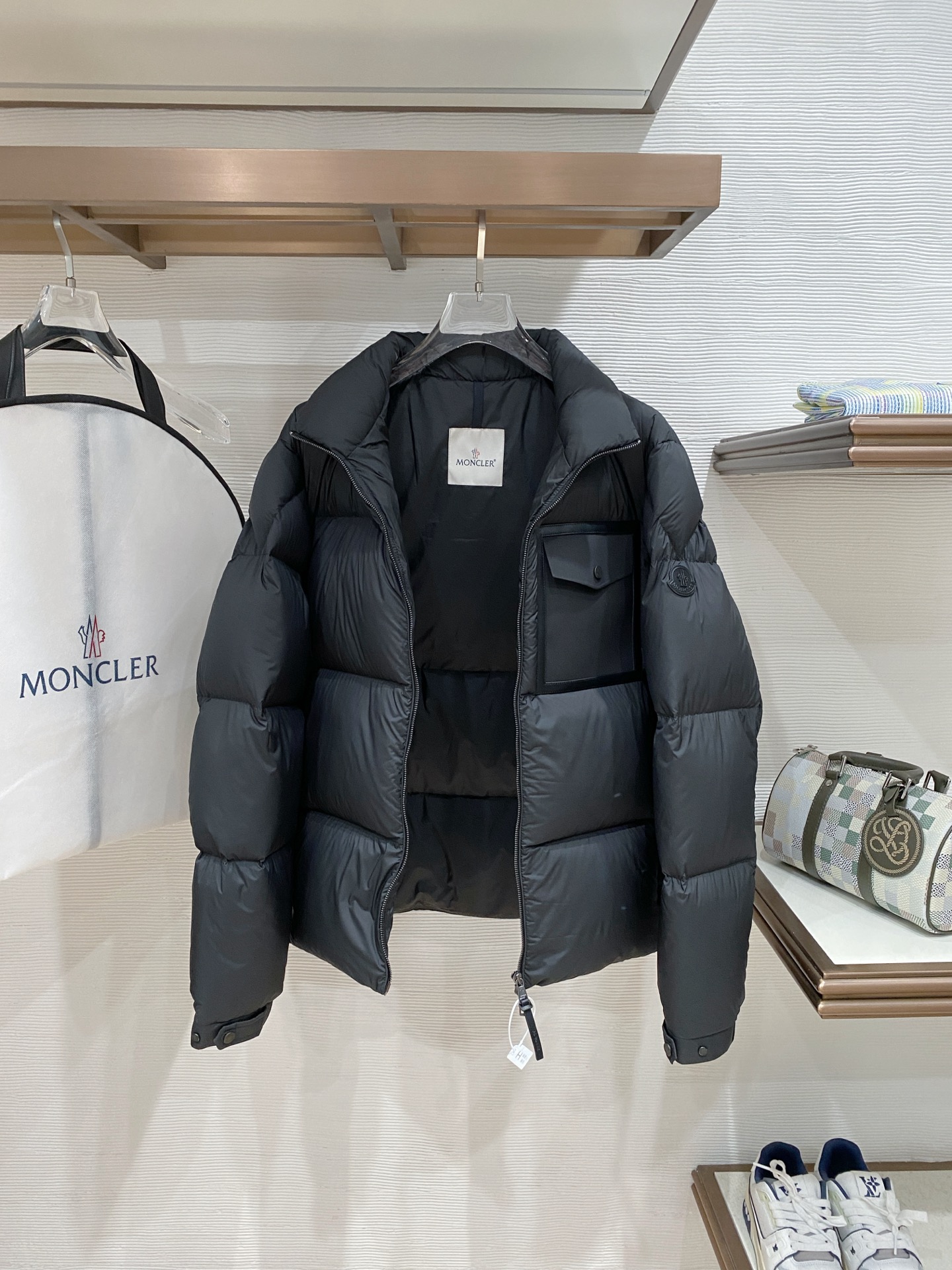 Moncler Male Jacket Goose Down Black S-m-l