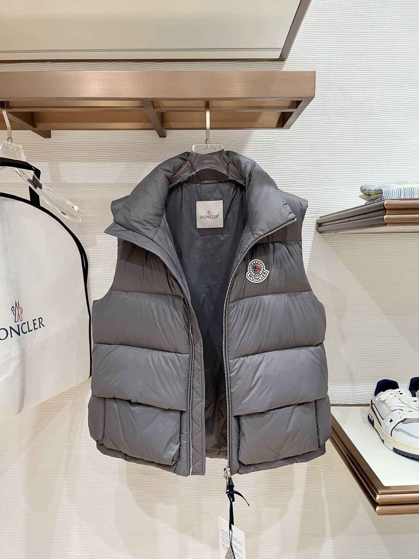 Moncler Female Down Vest Black Couple Style S-m-l
