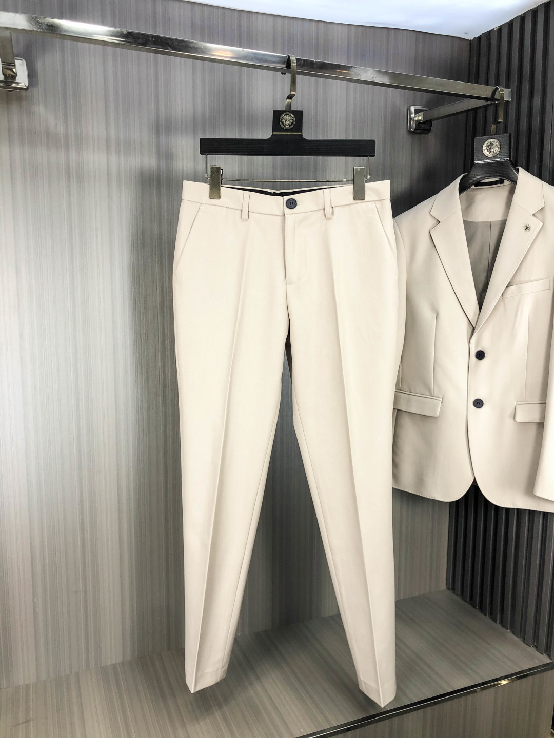 Dior Male Basic Clothing Cotton Gray Slim Fit L-175130